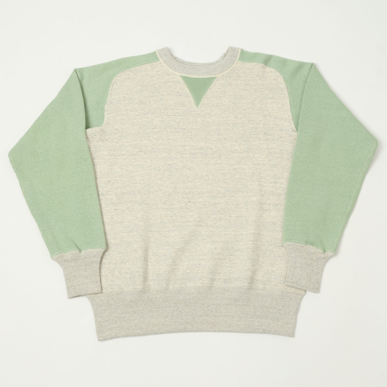 John Gluckow Lot. JG-CS20 Freedom Sleeve Sweatshirt - Oatmeal/Light Green