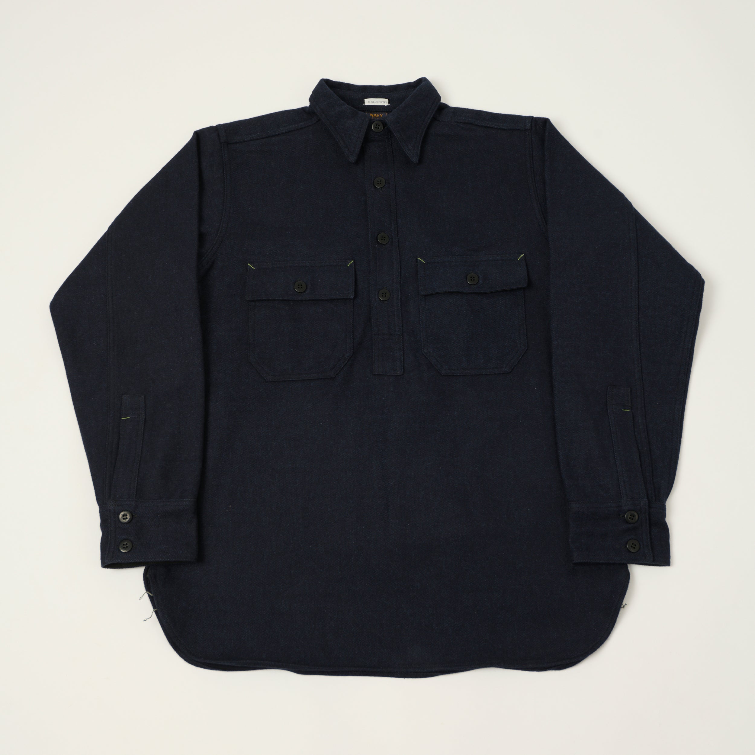 John Gluckow Lot. JG-04 Pullover CPO Shirt - Navy