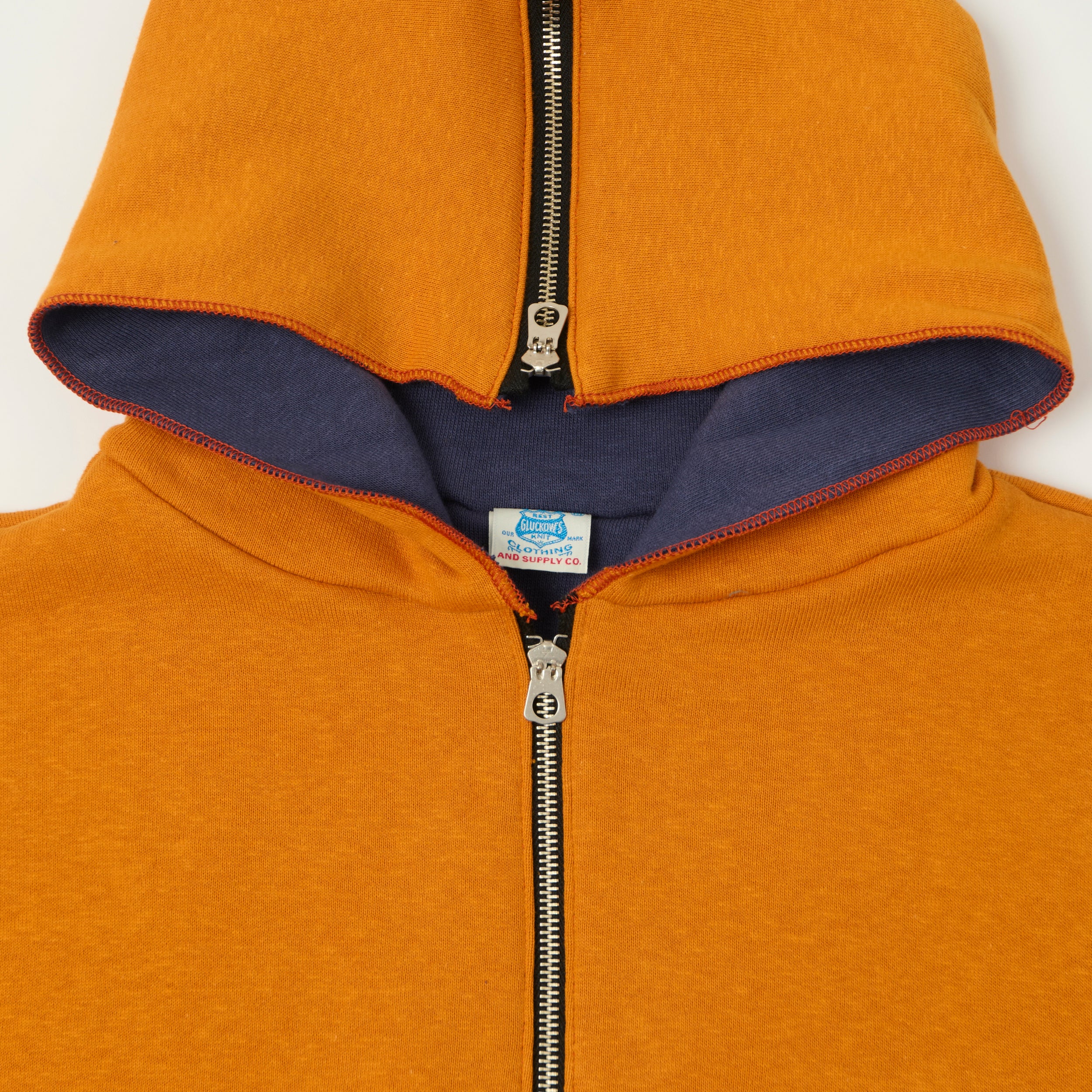 John Gluckow Lot. JG-CS11 'The Olympic Champion' Sweat Parka - Orange/Navy