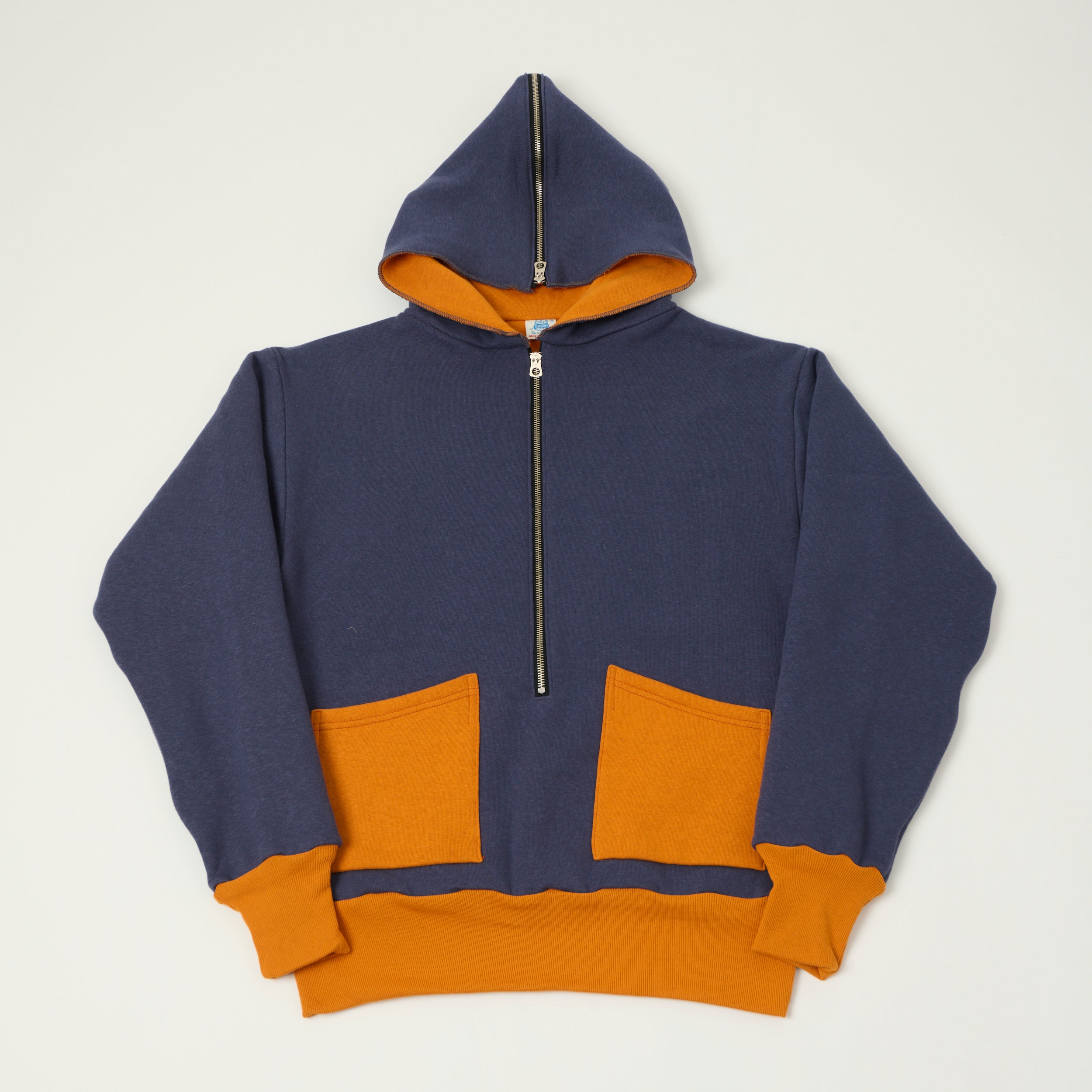 John Gluckow Lot. JG-CS11 'The Olympic Champion' Sweat Parka - Navy/Orange