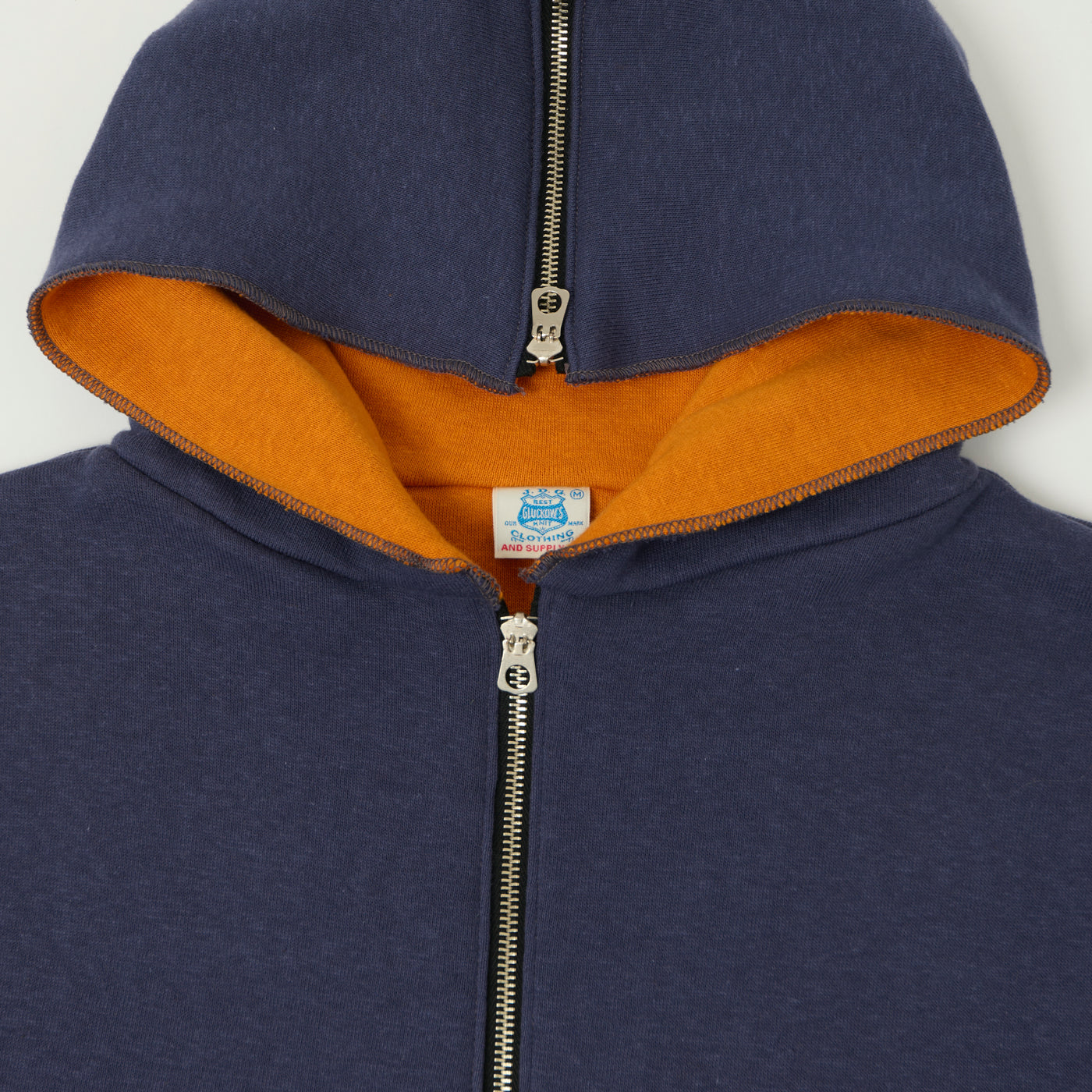 John Gluckow Lot. JG-CS11 'The Olympic Champion' Sweat Parka - Navy/Orange