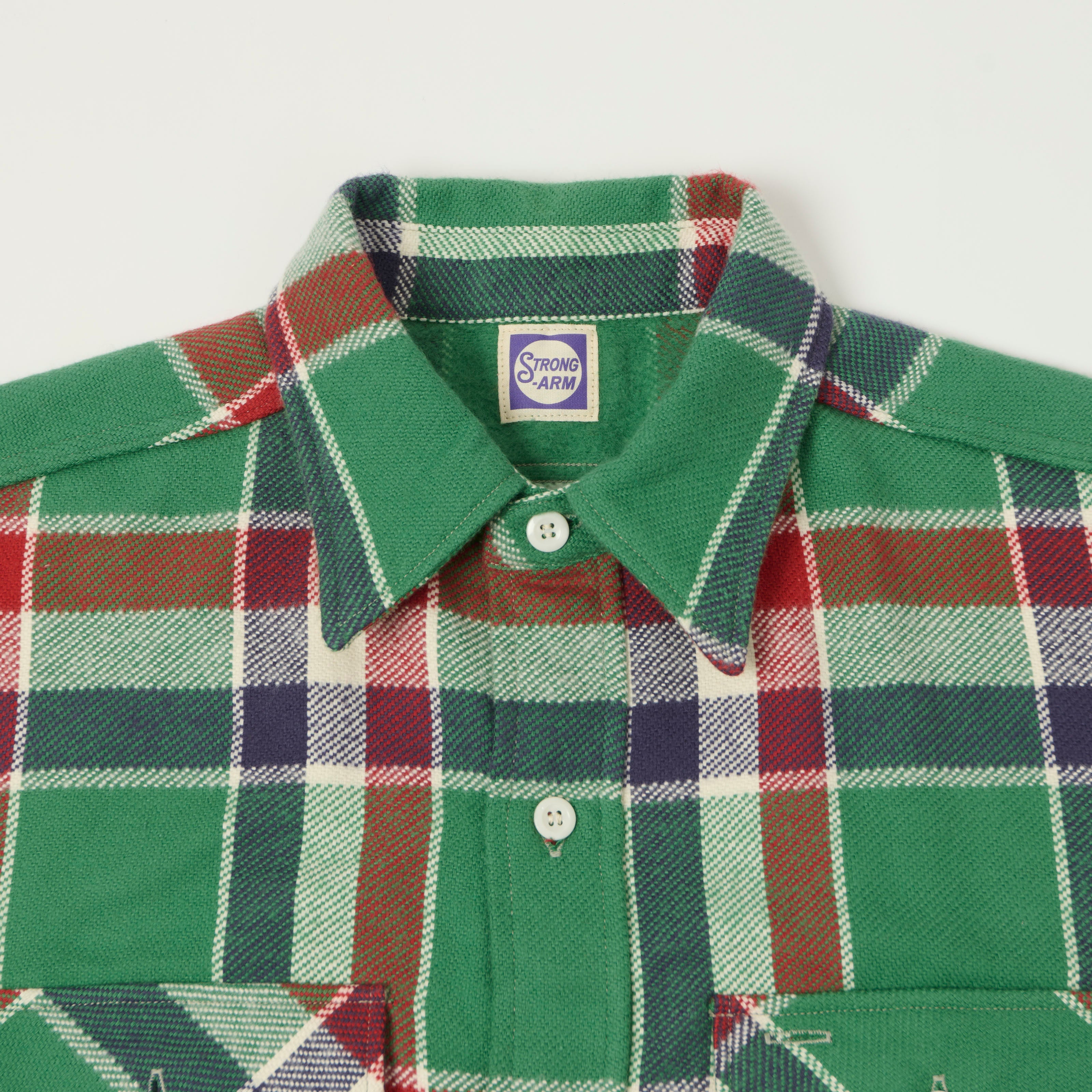 John Gluckow Lot. JG-06 'The Modern' Flannel Shirt - Green