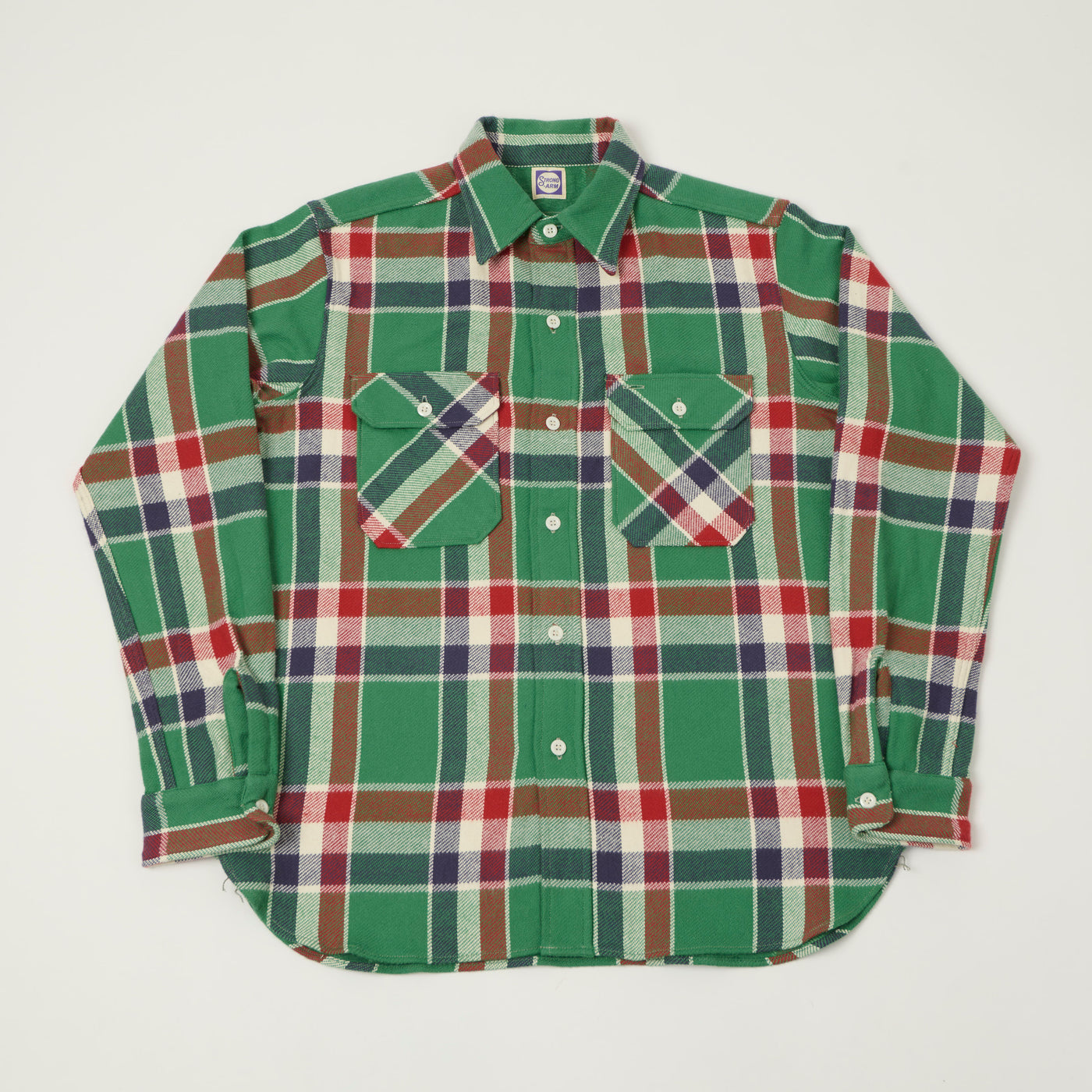 John Gluckow Lot. JG-06 'The Modern' Flannel Shirt - Green