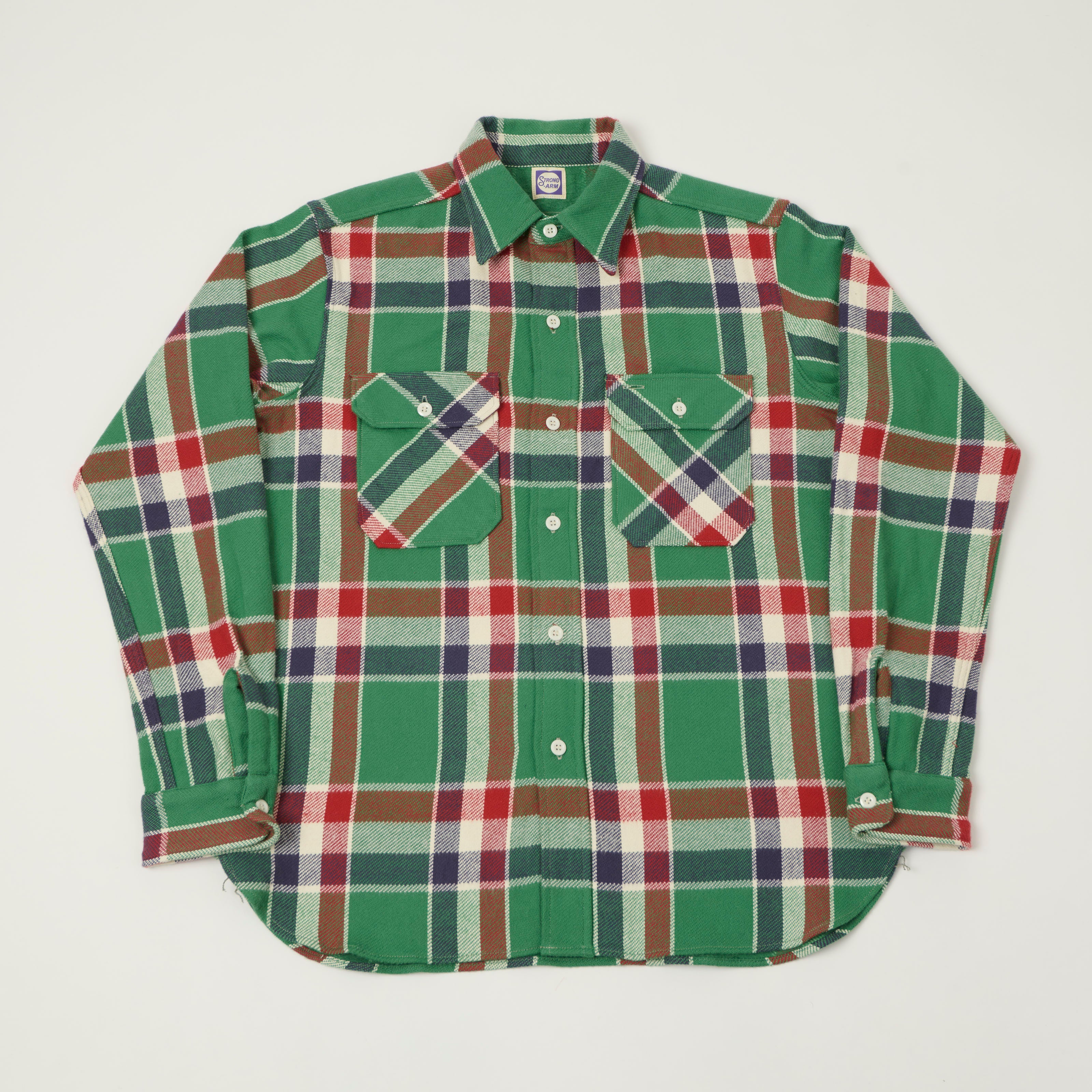 John Gluckow Lot. JG-06 'The Modern' Flannel Shirt - Green