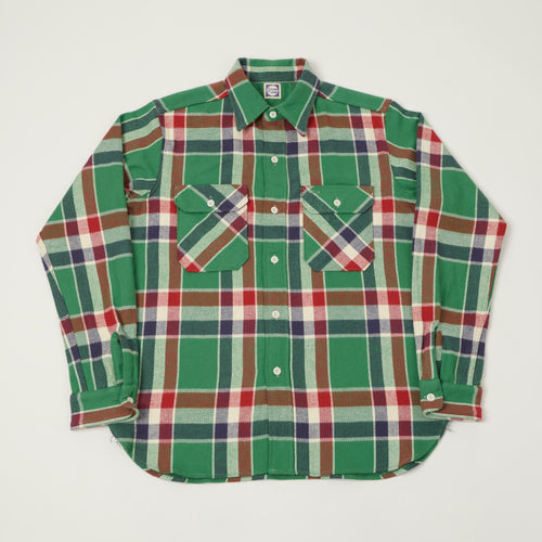 John Gluckow Lot. JG-06 'The Modern' Flannel Shirt - Green