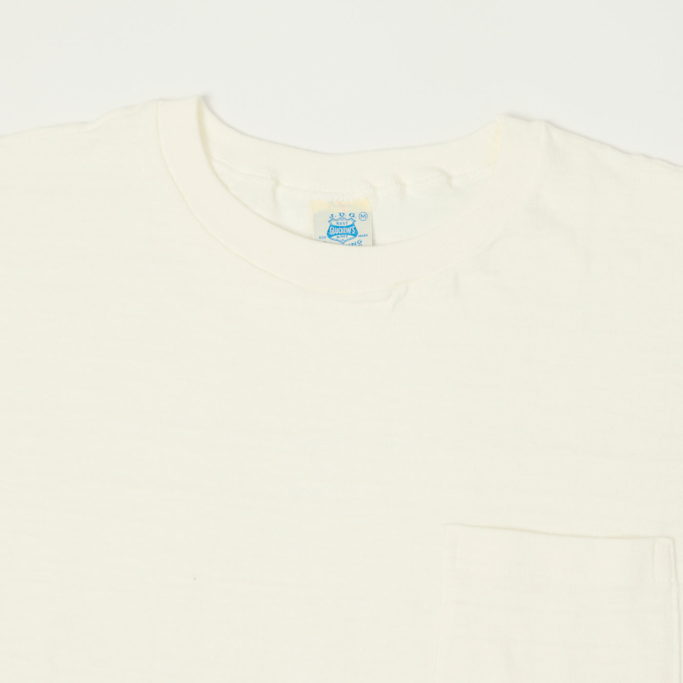 John Gluckow Lot. JG-CS07 'Keeper' Pocket T-Shirt - Off White