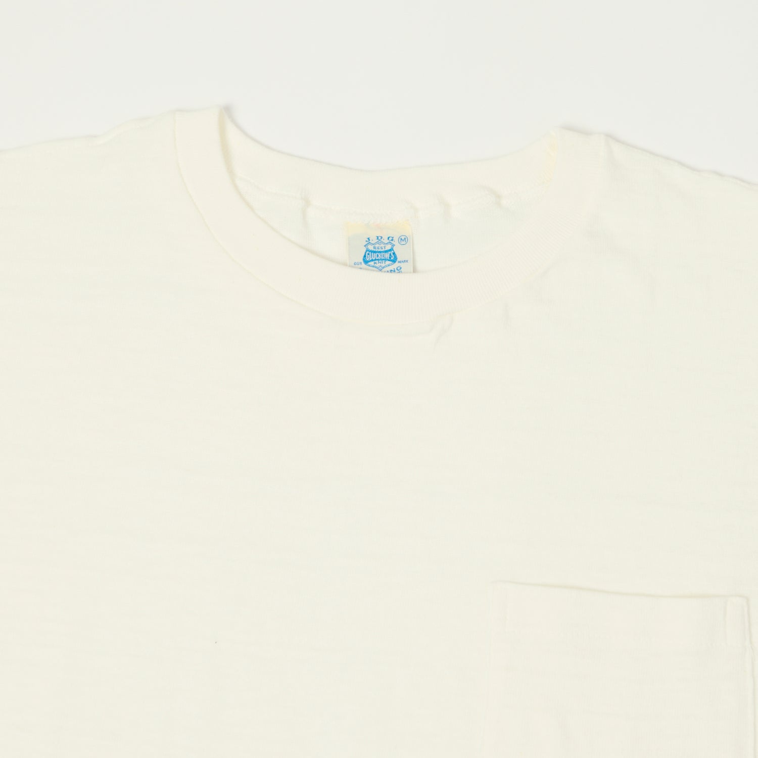 John Gluckow Lot. JG-CS07 'Keeper' Pocket T-Shirt - Off White