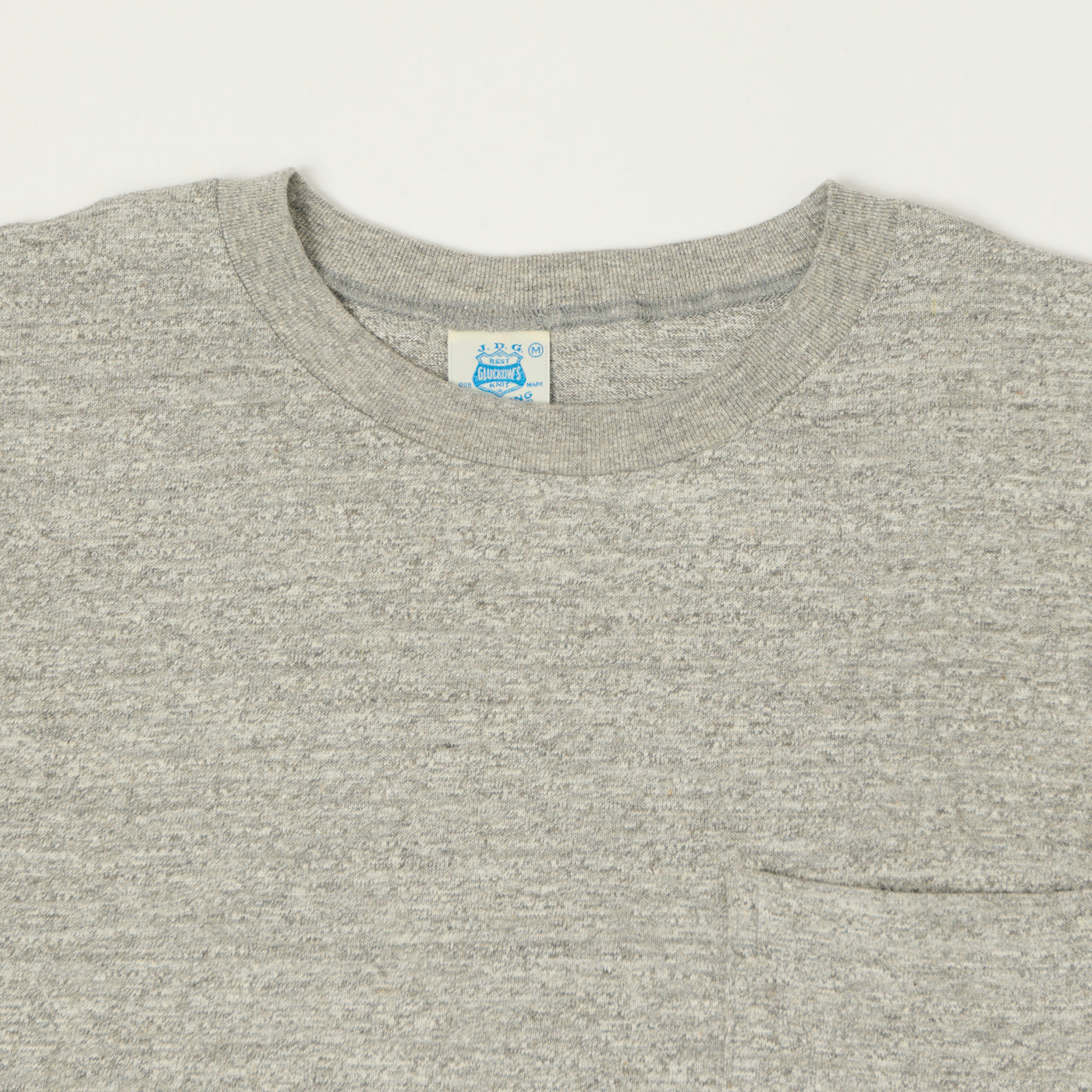 John Gluckow Lot. JG-CS07 'Keeper' Pocket T-Shirt - Heather Grey