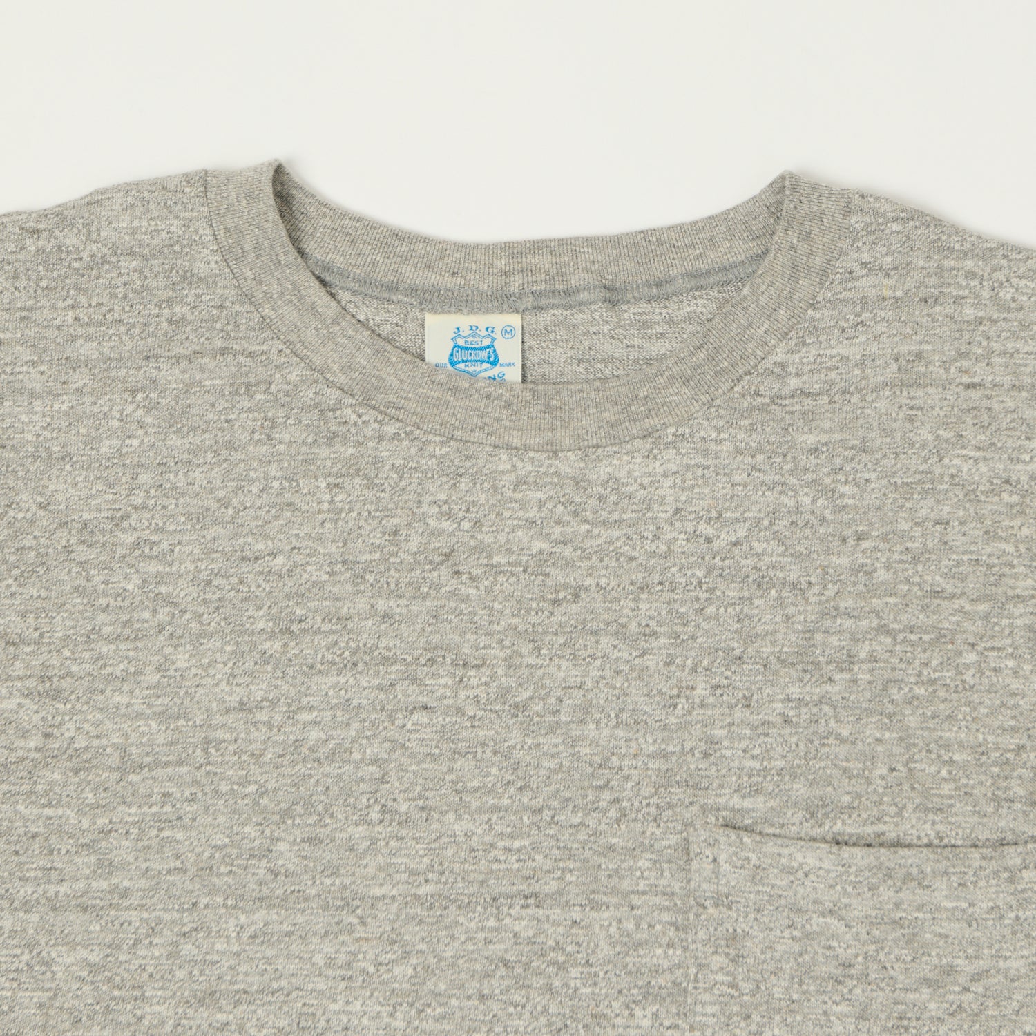 John Gluckow Lot. JG-CS07 'Keeper' Pocket T-Shirt - Heather Grey