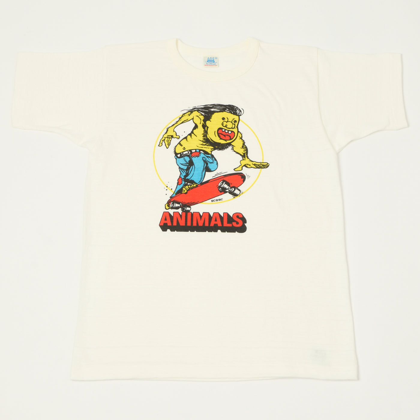 John Gluckow Lot. JG-CS06 'Animal Skater' T-Shirt - Off White