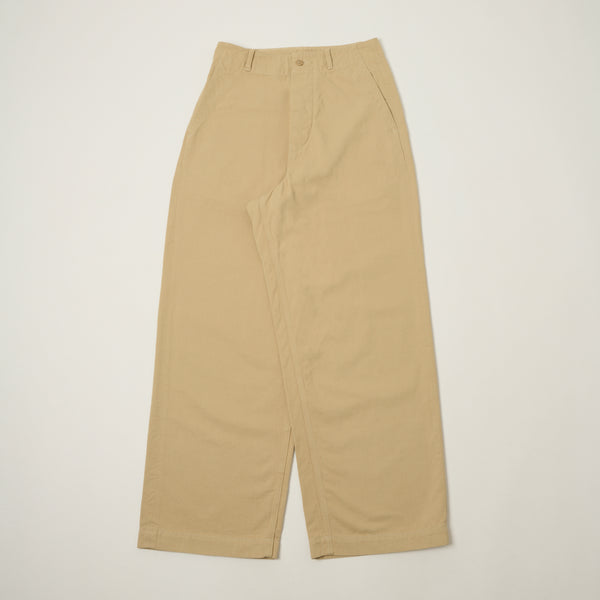 Kaptain Sunshine Cotton Drill Wide Pants - Khaki – SON OF A STAG
