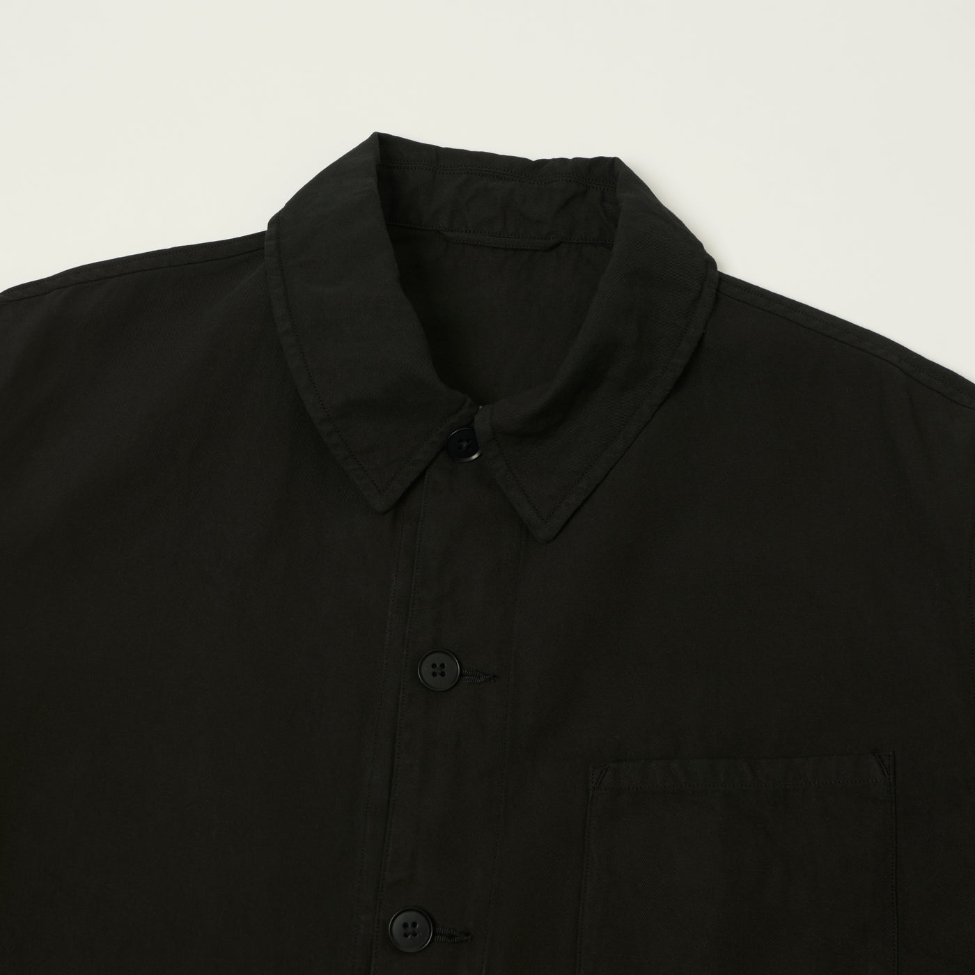 Kaptain Sunshine 'Gaba' Lightweight Chore Jacket - Black
