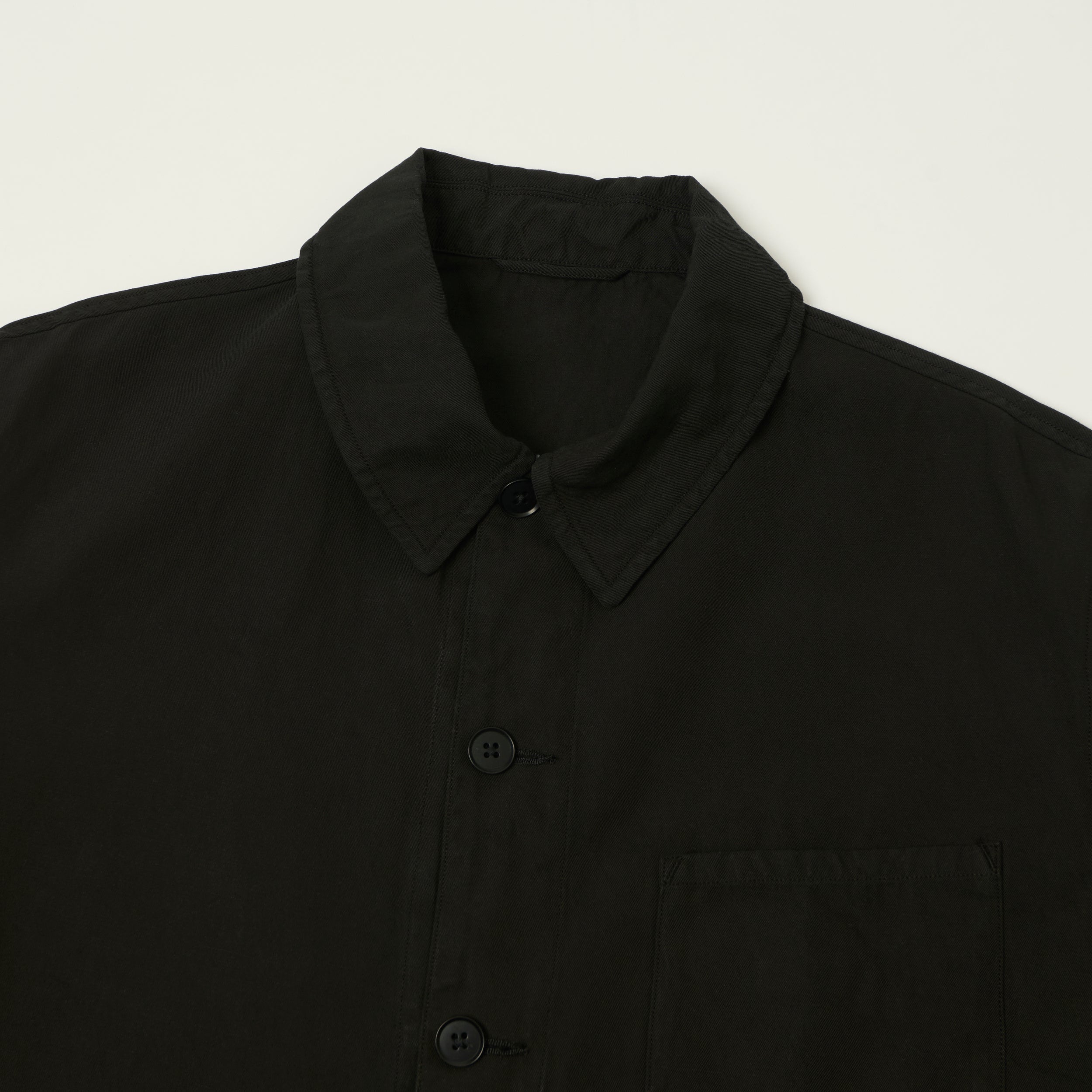 Kaptain Sunshine 'Gaba' Lightweight Chore Jacket - Black