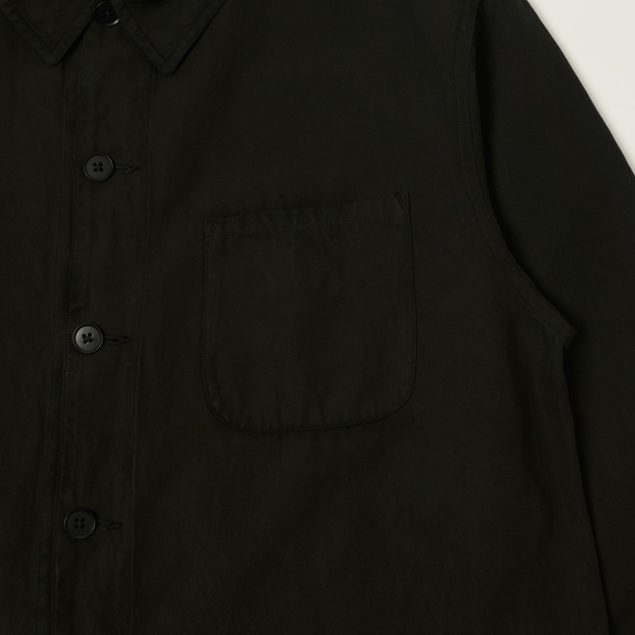 Kaptain Sunshine 'Gaba' Lightweight Chore Jacket - Black