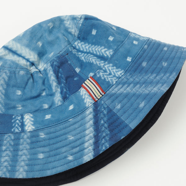 Kardo Quilted Bucket Hat - Shibori Indigo