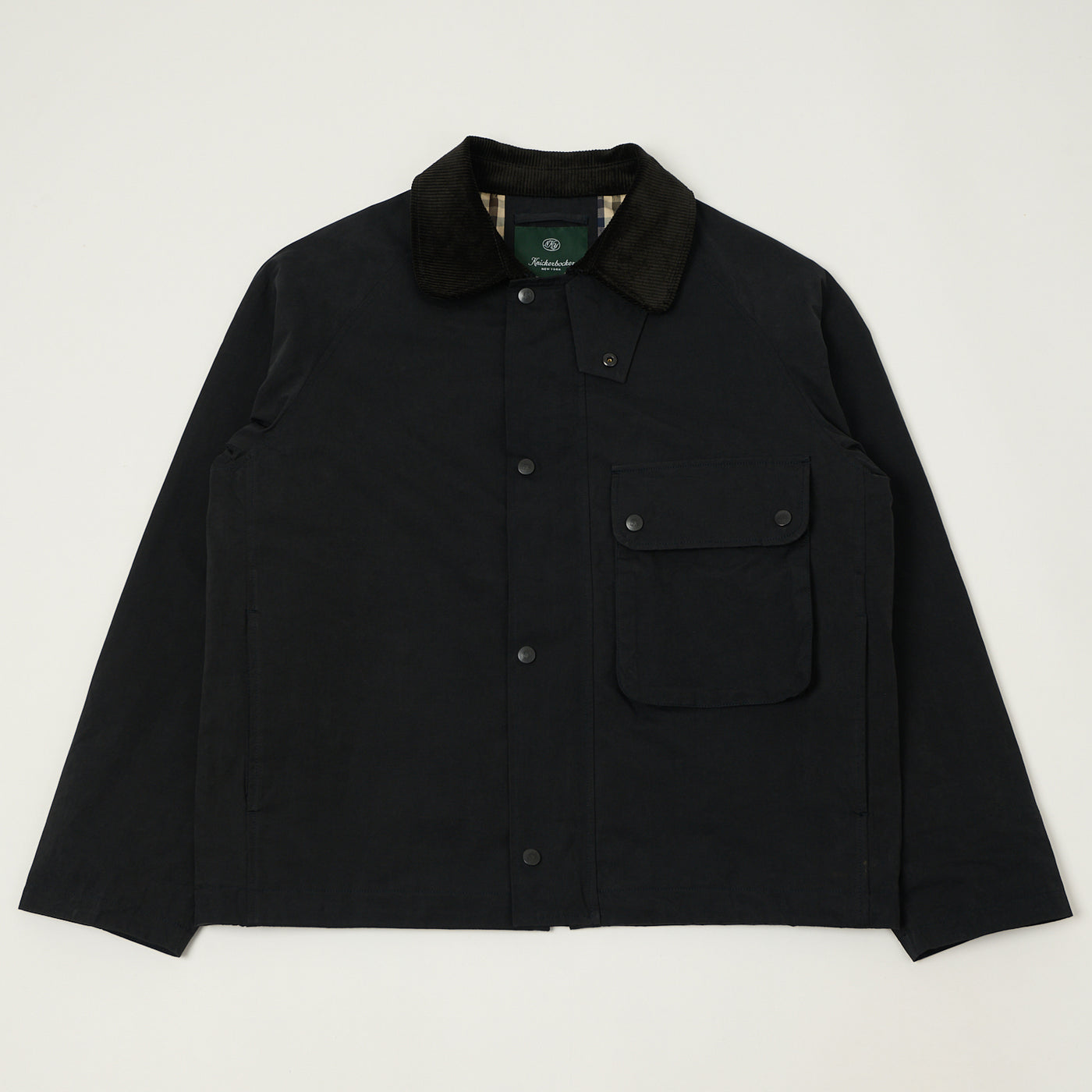 Knickerbocker 'Bay' Waxed Cotton/Nylon Jacket - Navy