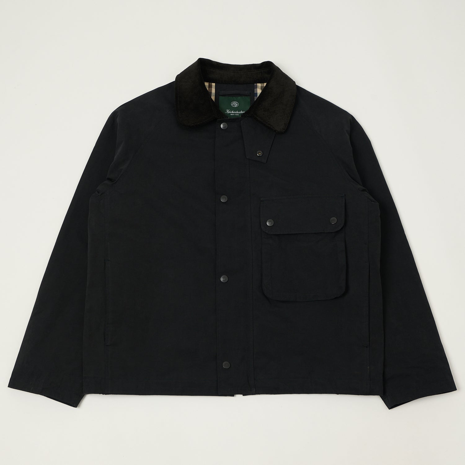 Knickerbocker 'Bay' Waxed Cotton/Nylon Jacket - Navy