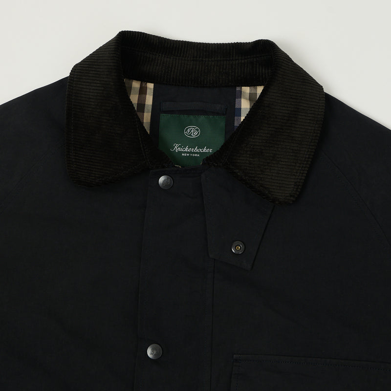 Knickerbocker 'Bay' Waxed Cotton/Nylon Jacket - Navy