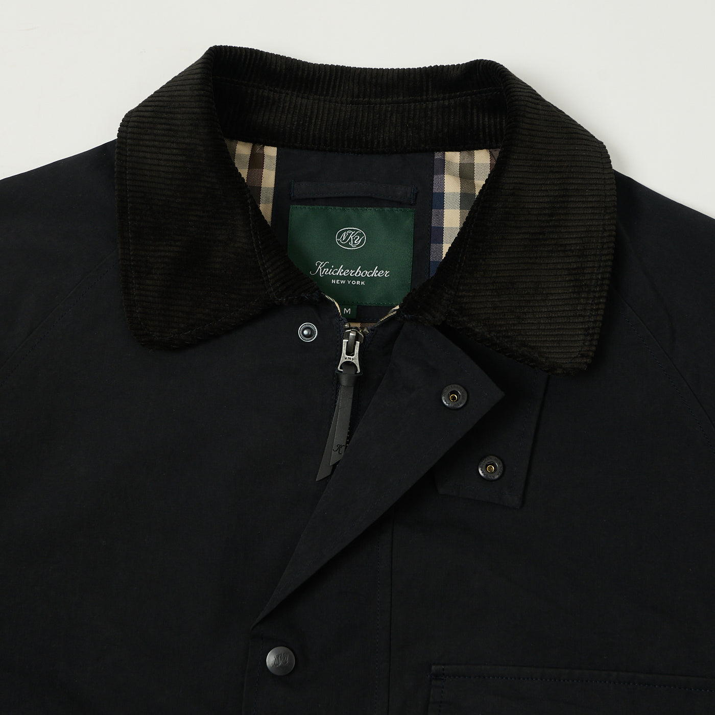 Knickerbocker 'Bay' Waxed Cotton/Nylon Jacket - Navy