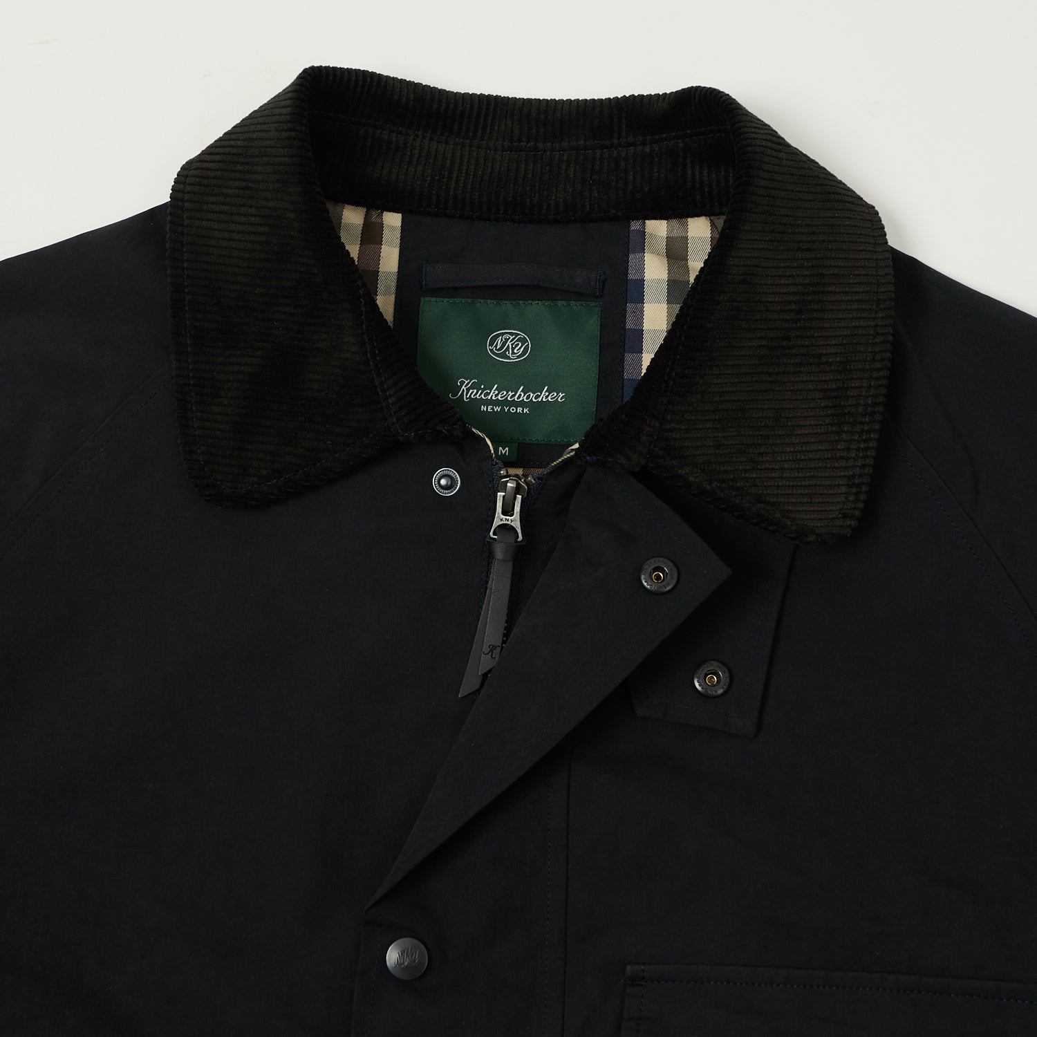 Knickerbocker 'Bay' Waxed Cotton/Nylon Jacket - Navy