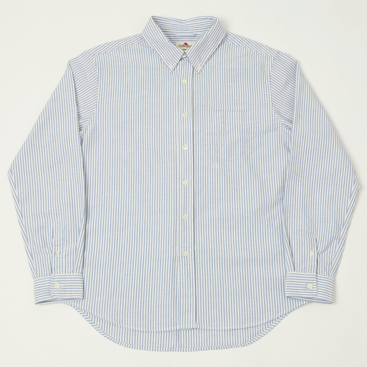 Knickerbocker 'Beefy' Oxford Button Down Shirt - Navy Stripe