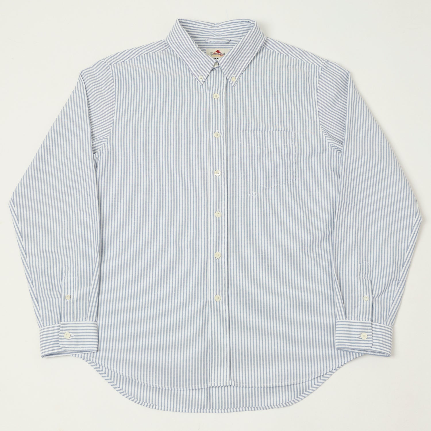 Knickerbocker 'Beefy' Oxford Button Down Shirt - Navy Stripe