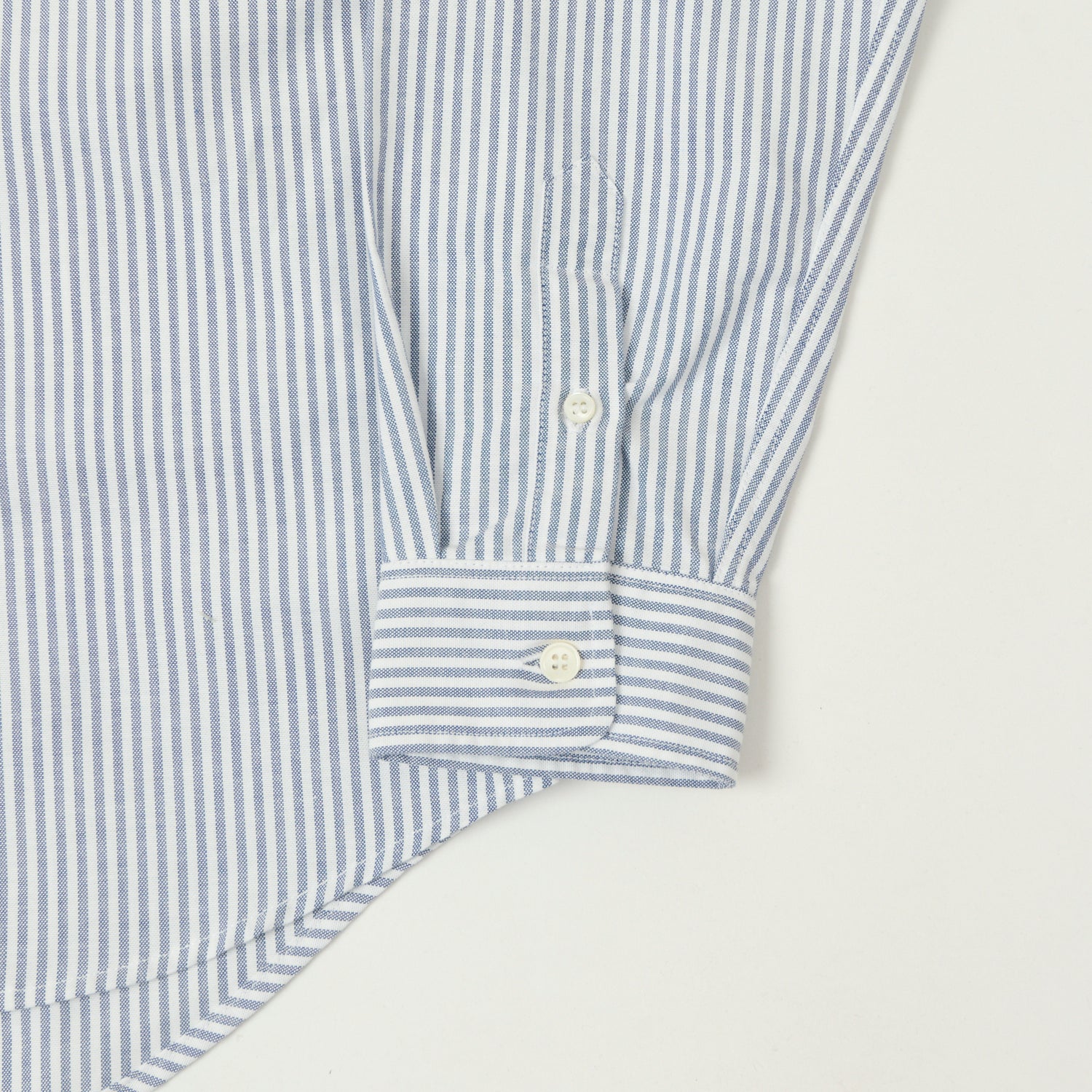 Knickerbocker 'Beefy' Oxford Button Down Shirt - Navy Stripe