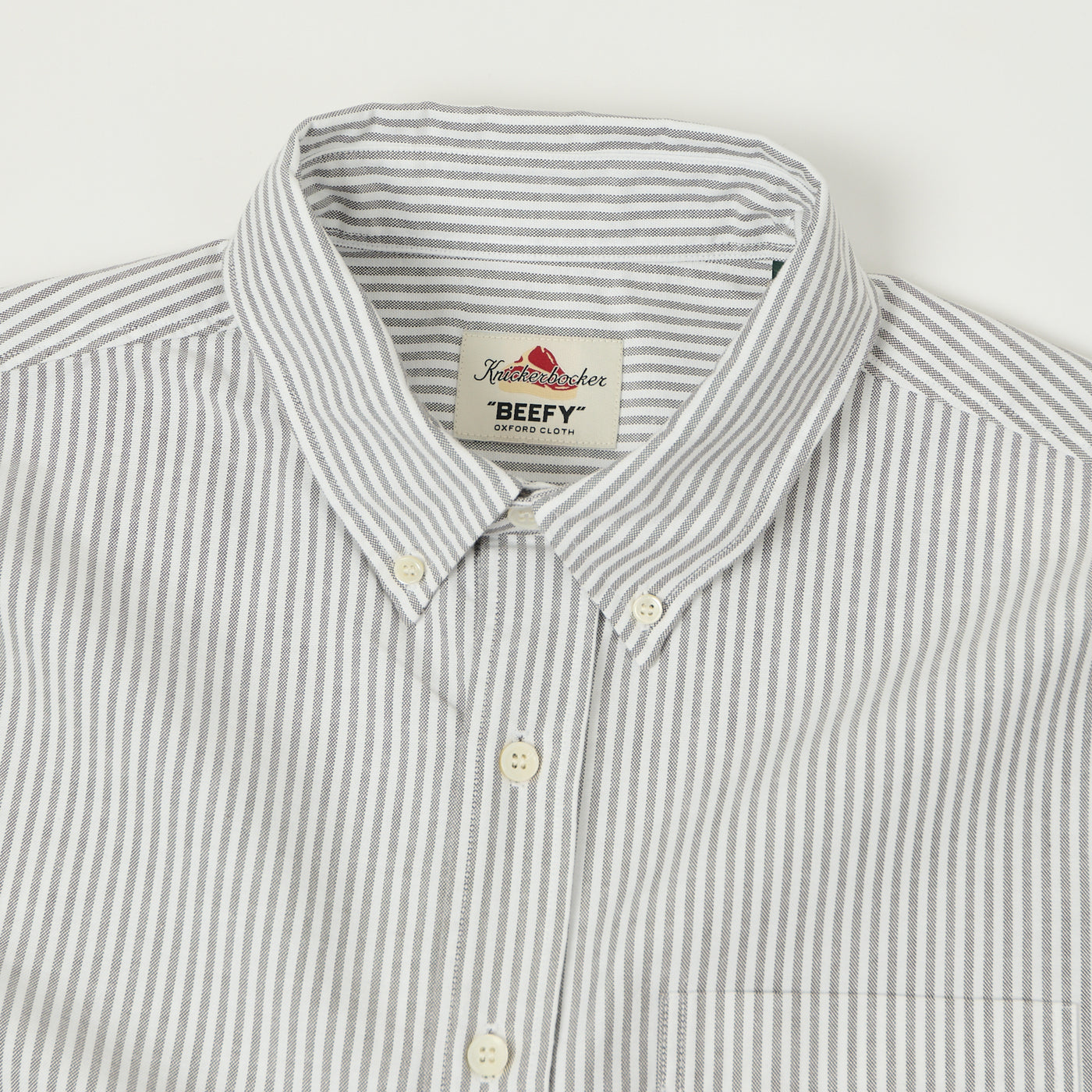 Knickerbocker 'Beefy' Oxford Button Down Shirt - Brown Stripe