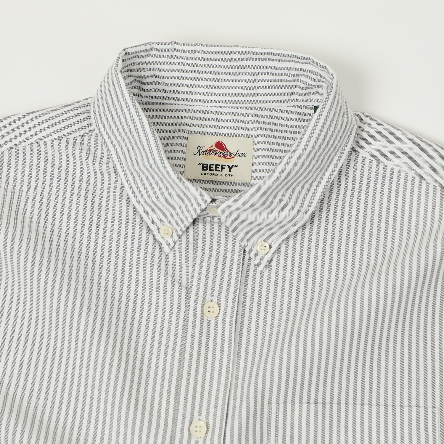 Knickerbocker 'Beefy' Oxford Button Down Shirt - Brown Stripe
