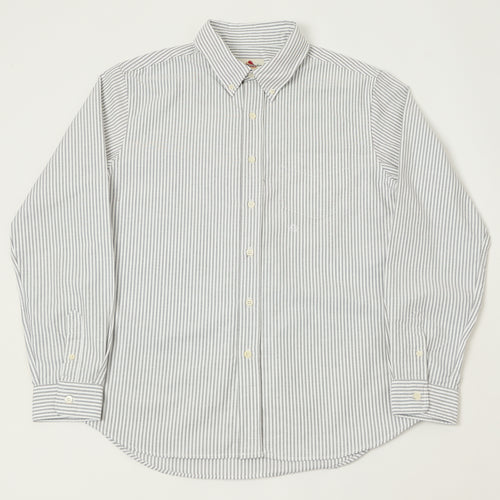 Knickerbocker 'Beefy' Oxford Button Down Shirt - Brown Stripe