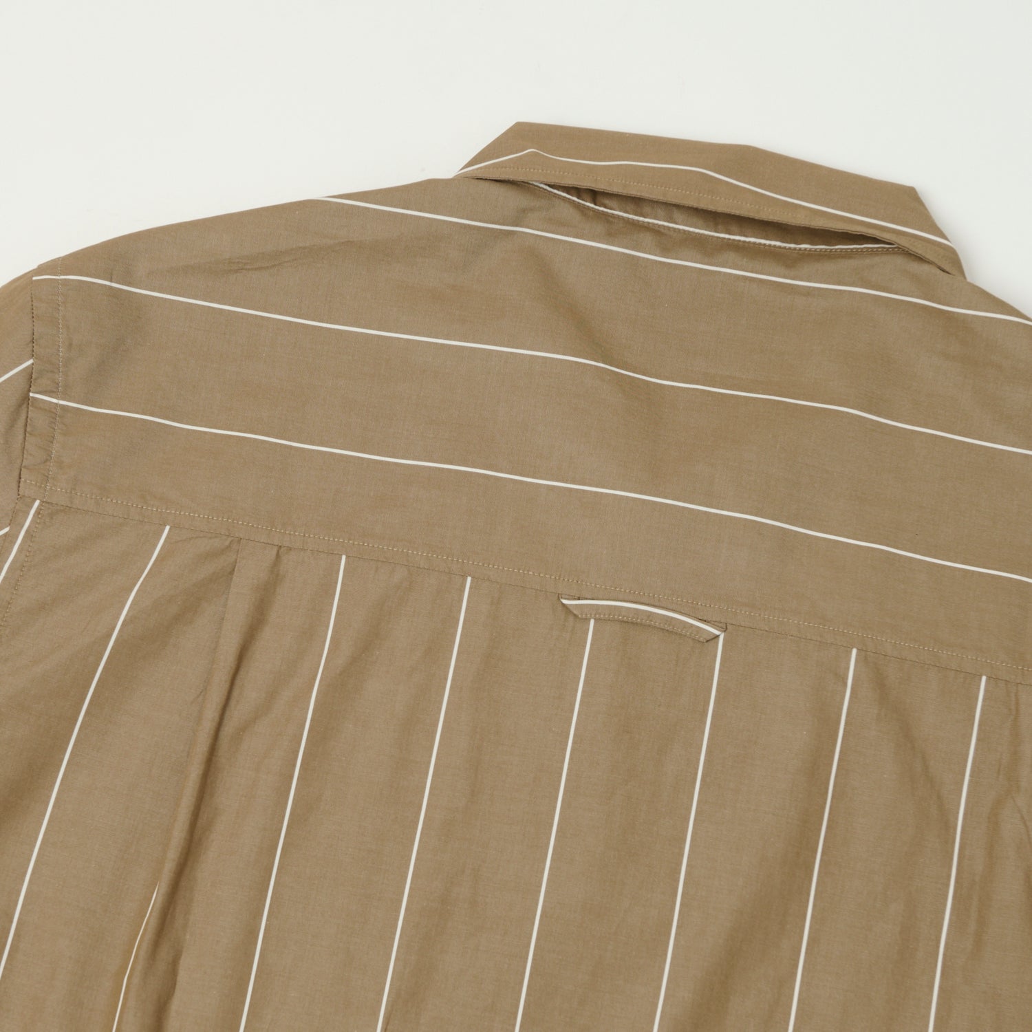 Knickerbocker Bowery Fine Cotton Shirt - Brown/White Stripe