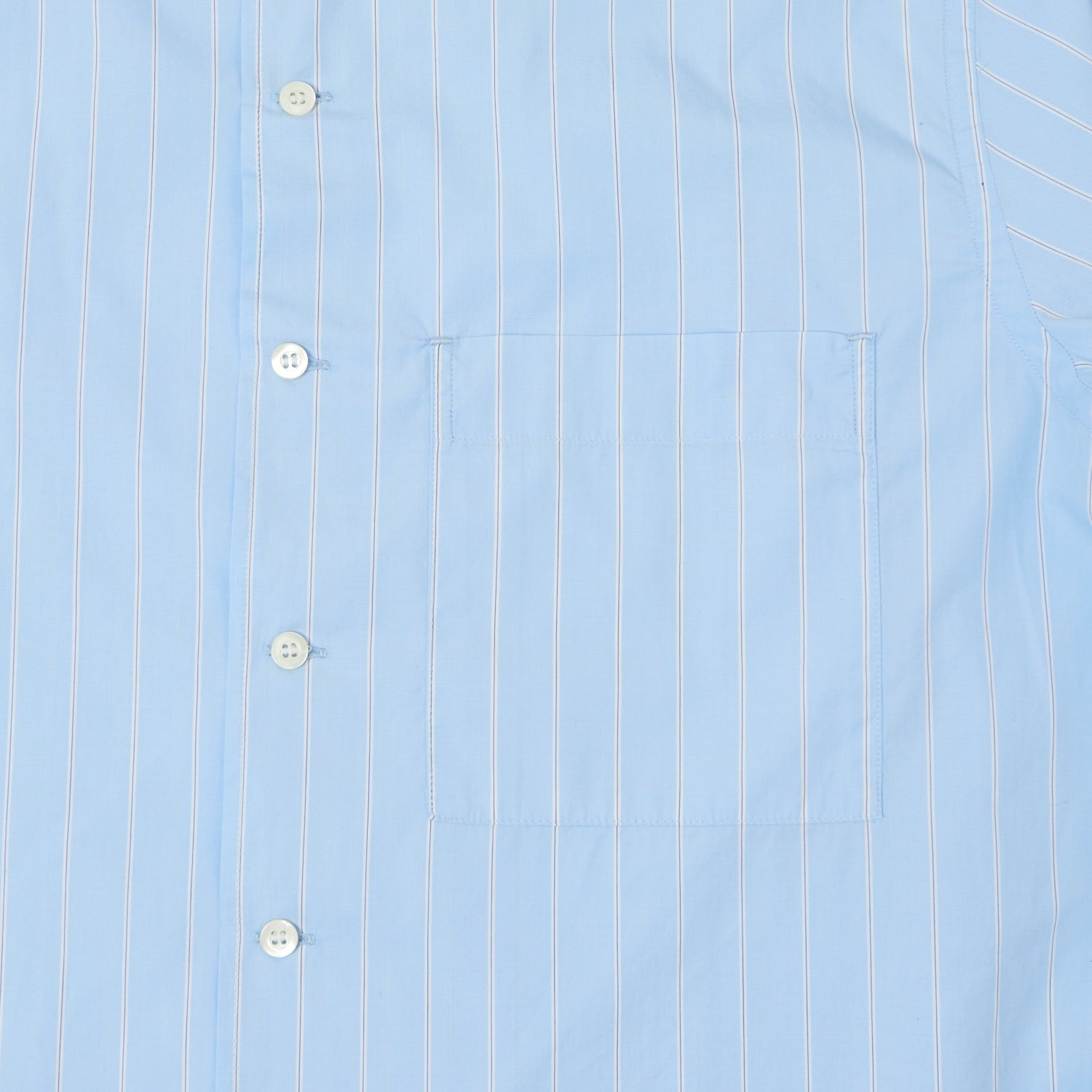 Knickerbocker Bowery Fine Cotton Shirt - Blue/White Stripe