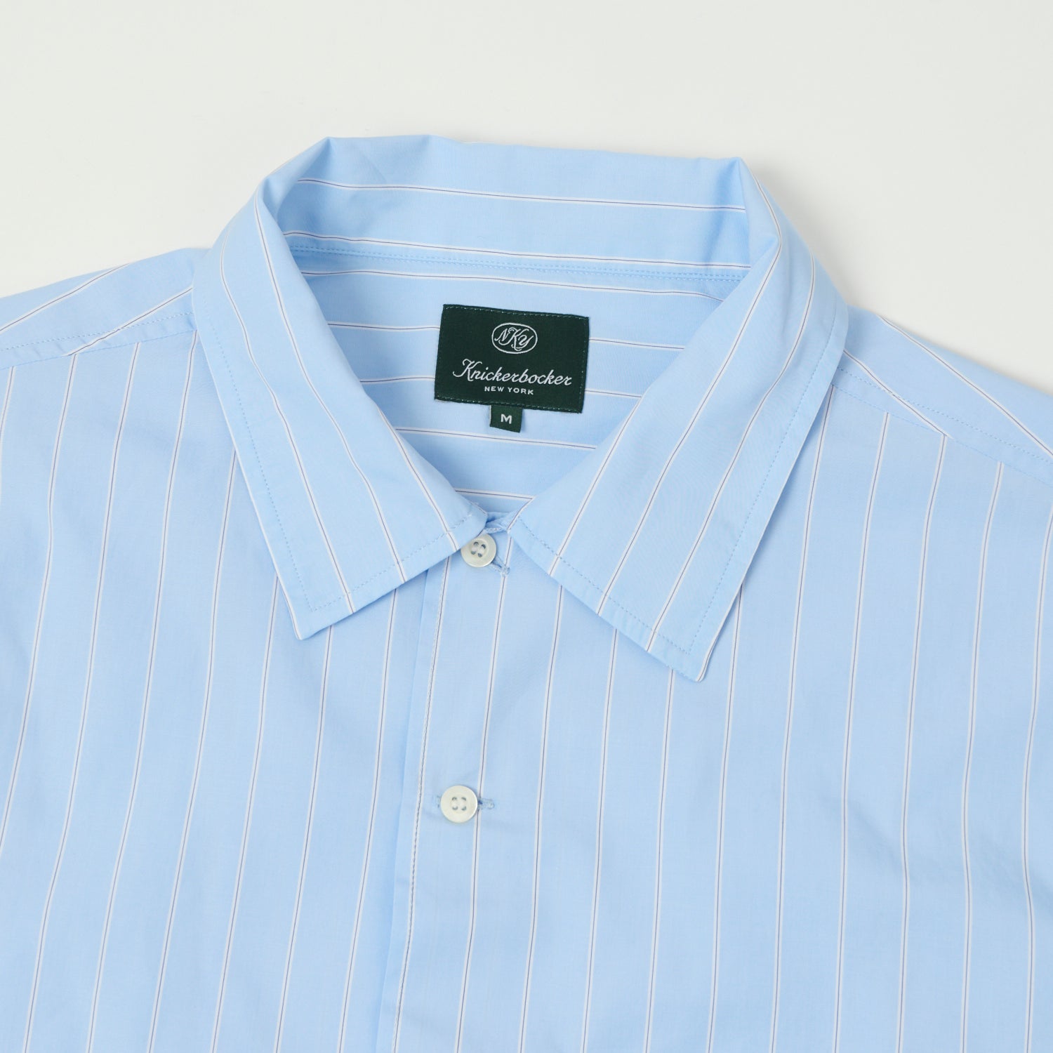 Knickerbocker Bowery Fine Cotton Shirt - Blue/White Stripe