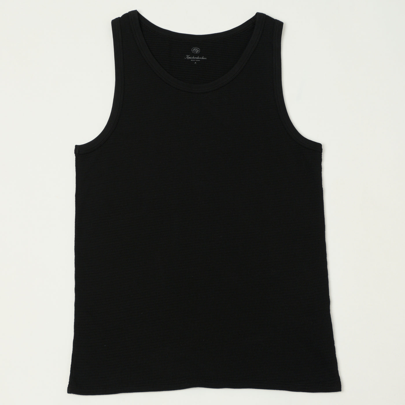 Knickerbocker Box Knit Tank - Black