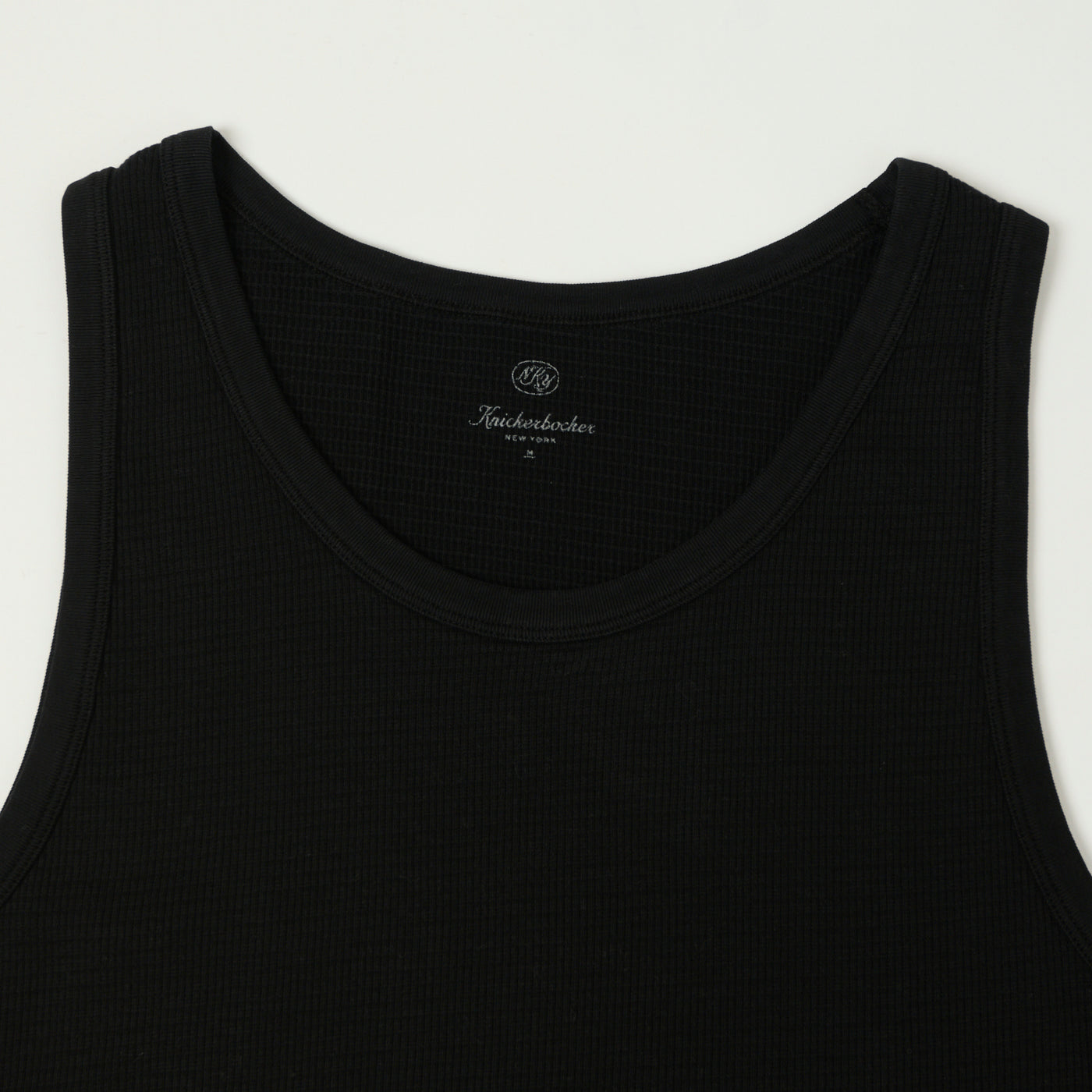 Knickerbocker Box Knit Tank - Black