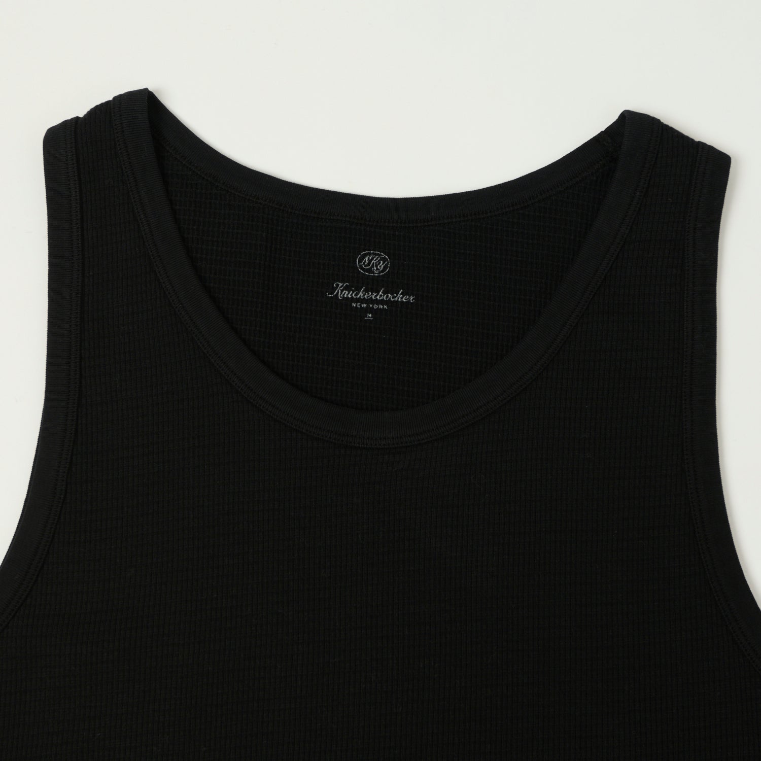 Knickerbocker Box Knit Tank - Black