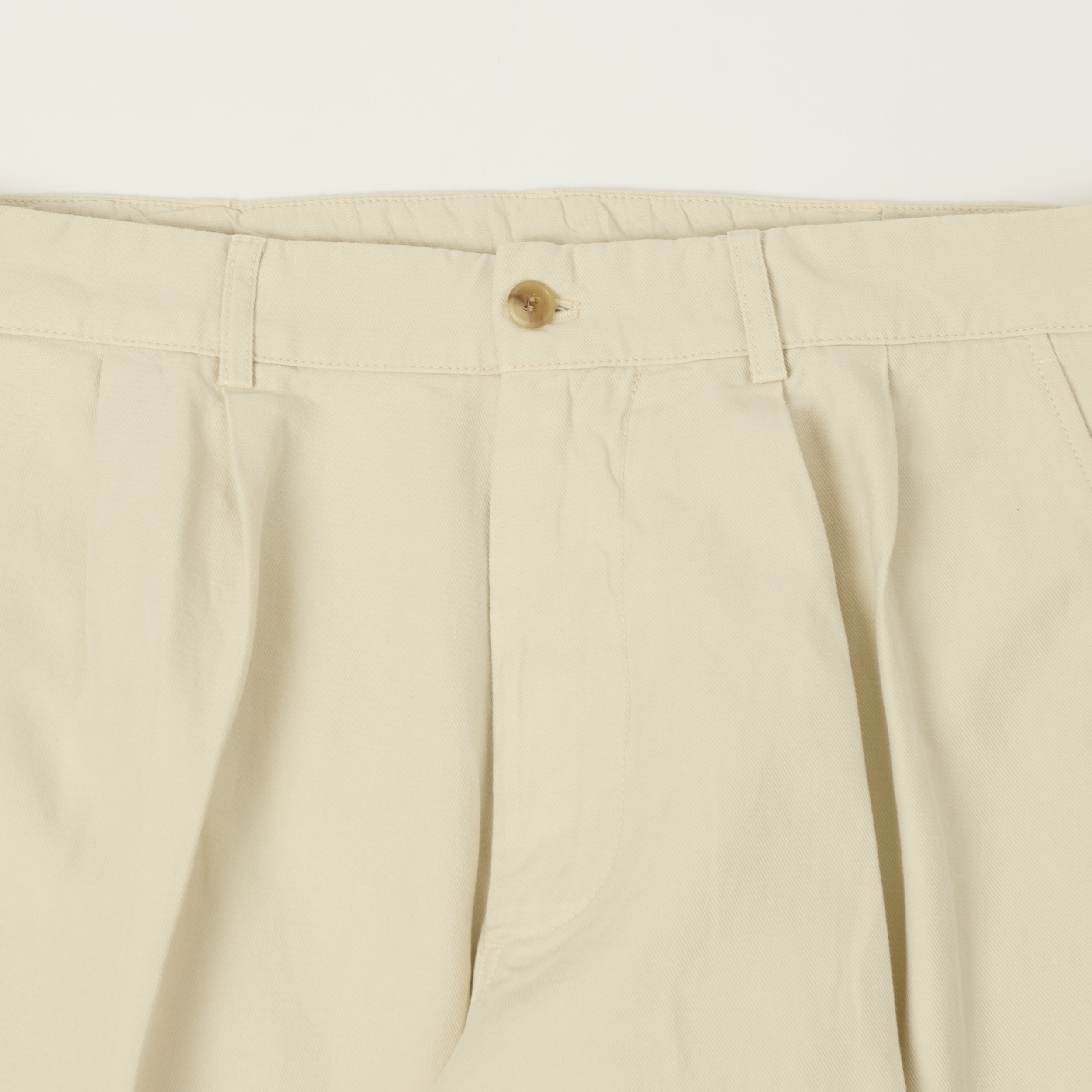 Knickerbocker 'Canal' Pleated Cotton Linen Trouser - Birch – SON