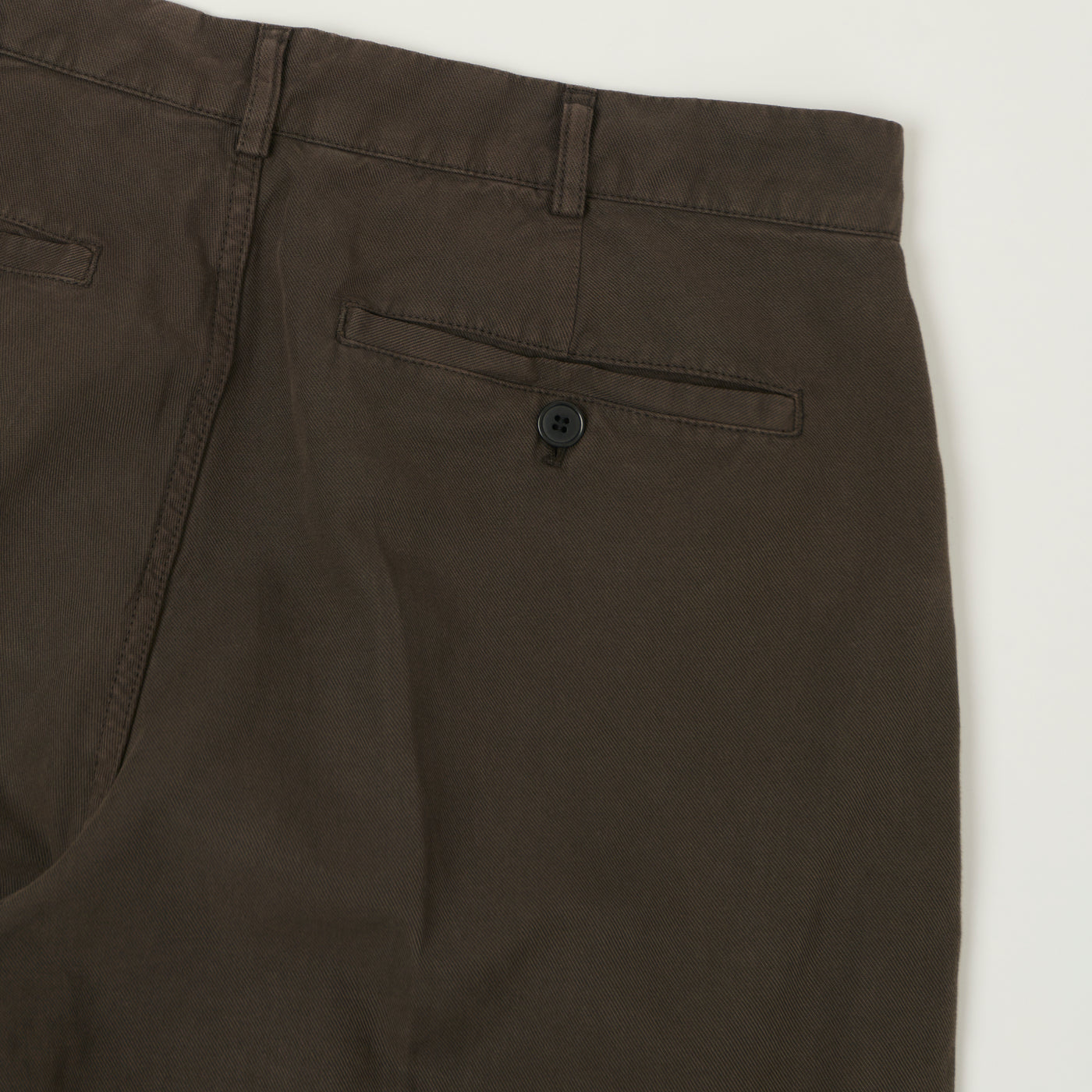 Knickerbocker 'Canal' Pleated Cotton Linen Trouser - Black/Olive