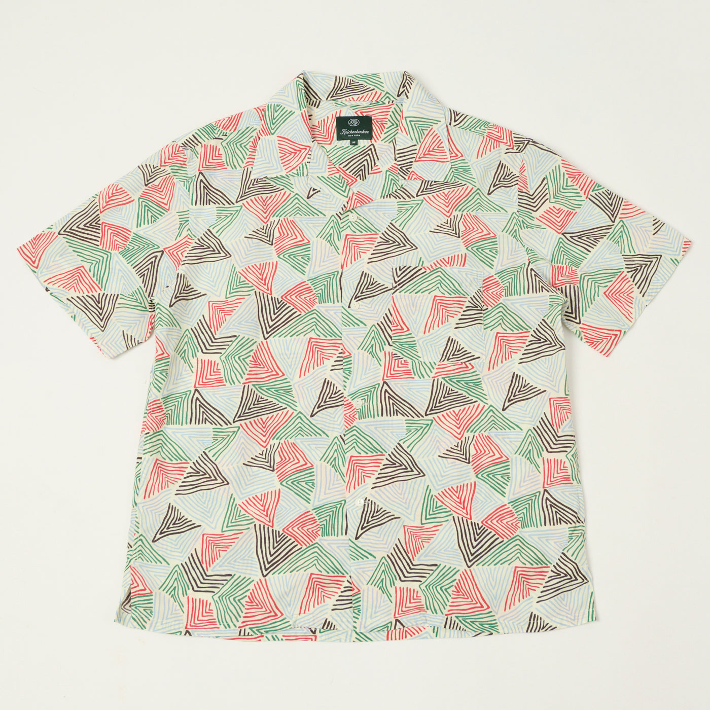 Knickerbocker Doodle Rayon & Cotton Shirt - Bone