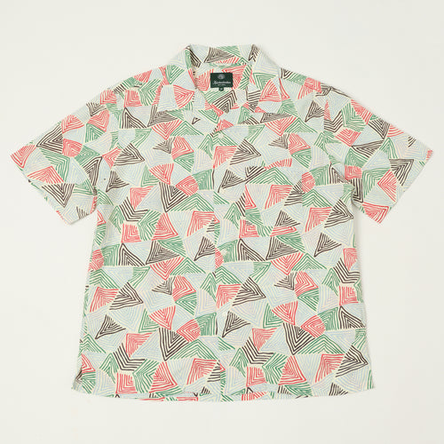 Knickerbocker Doodle Rayon & Cotton Shirt - Bone