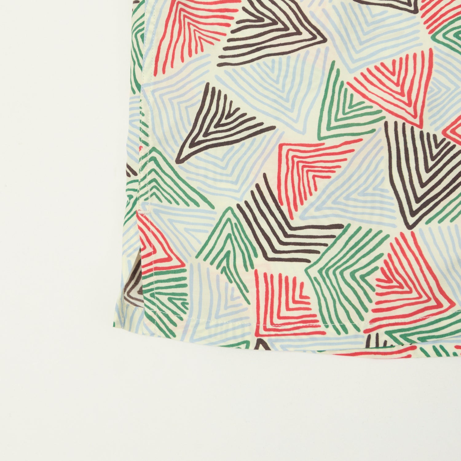 Knickerbocker Doodle Rayon & Cotton Shirt - Bone