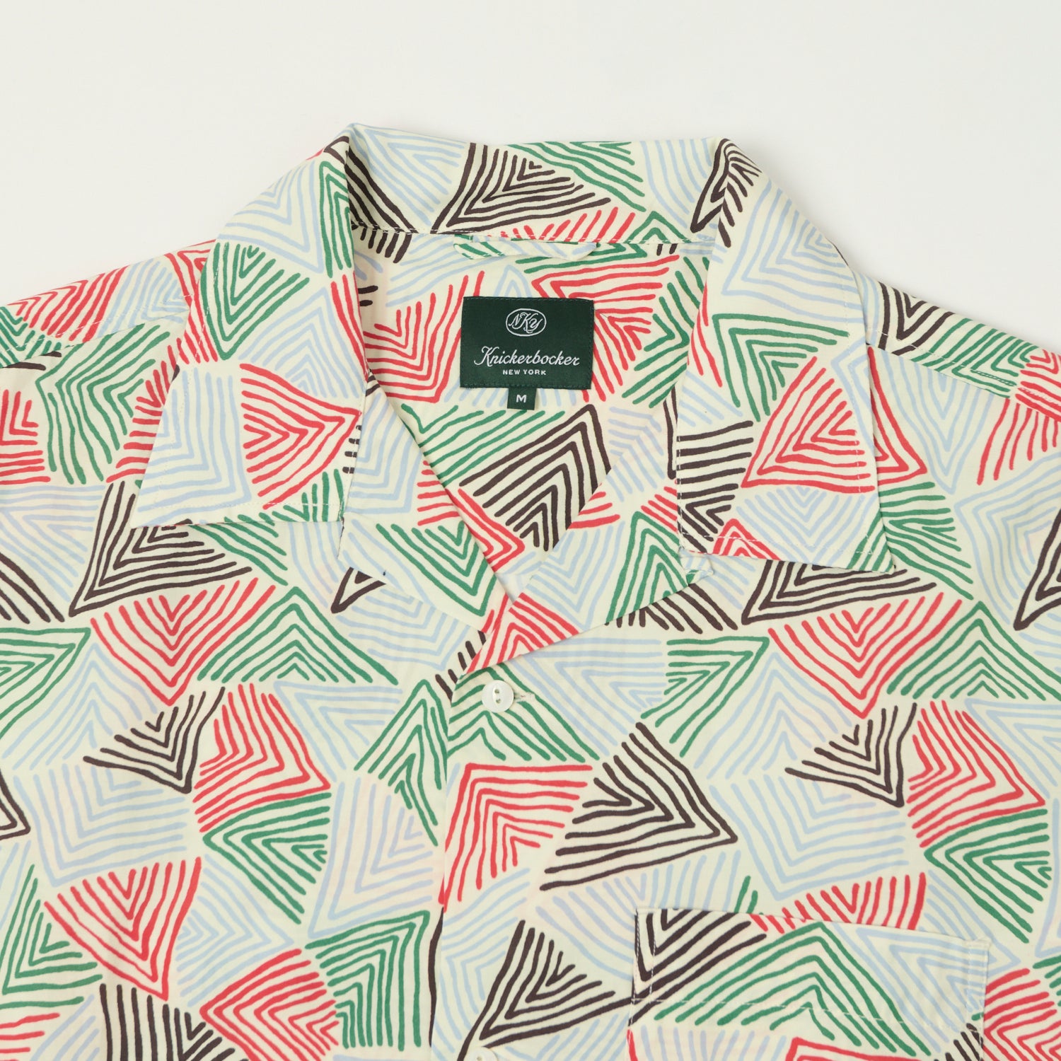 Knickerbocker Doodle Rayon & Cotton Shirt - Bone