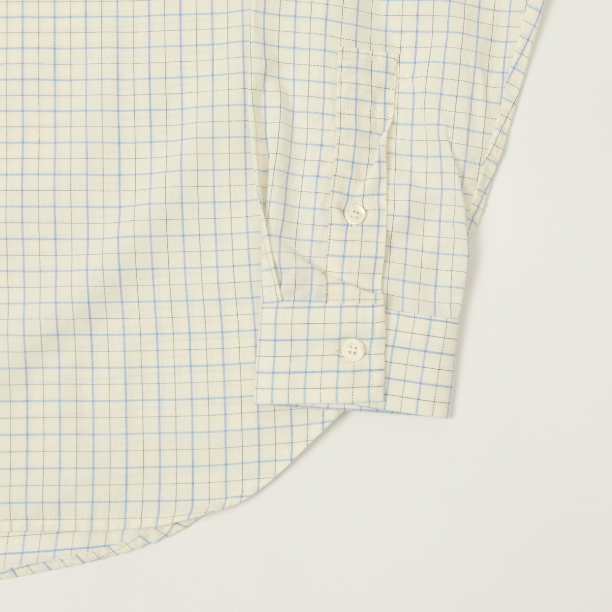 Knickerbocker 'Jones' Cotton/Merino Shirt - Bone/Sky