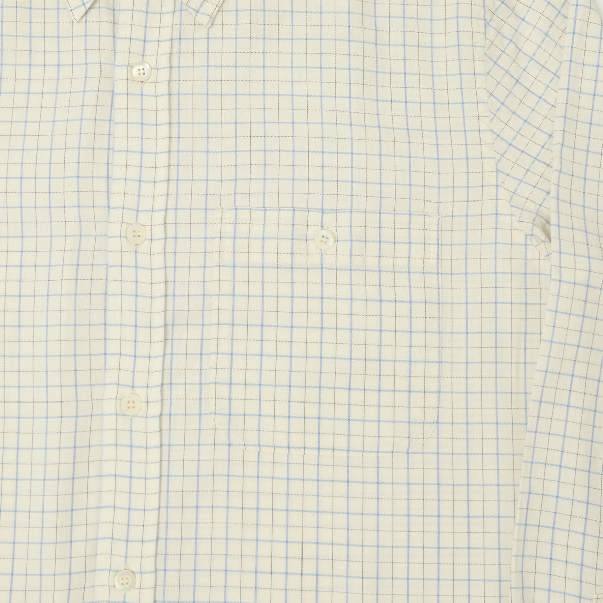 Knickerbocker 'Jones' Cotton/Merino Shirt - Bone/Sky