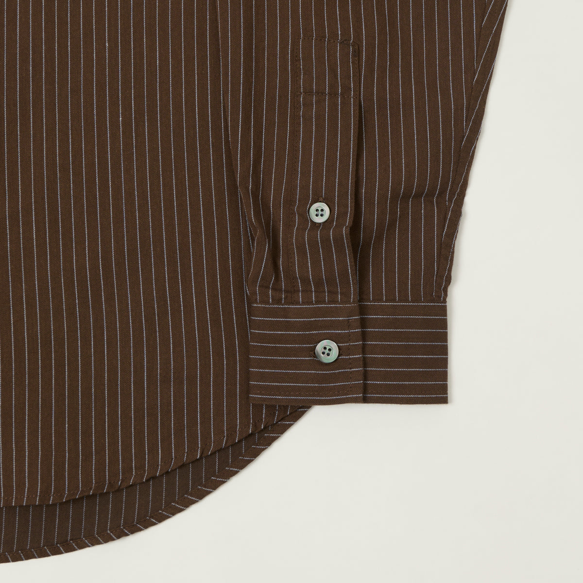 Knickerbocker 'Jones' Cotton/Merino Shirt - Brown/Sky