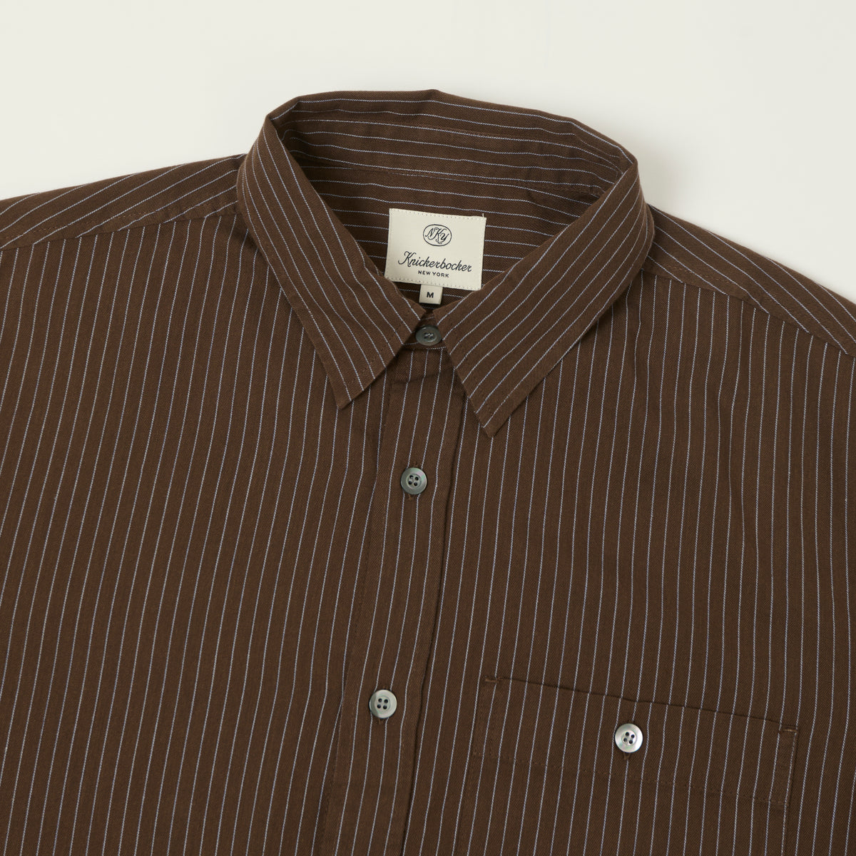 Knickerbocker 'Jones' Cotton/Merino Shirt - Brown/Sky