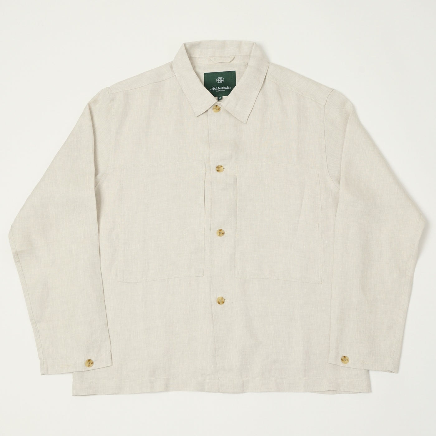 Knickerbocker Mafra Linen Overshirt - Taupe