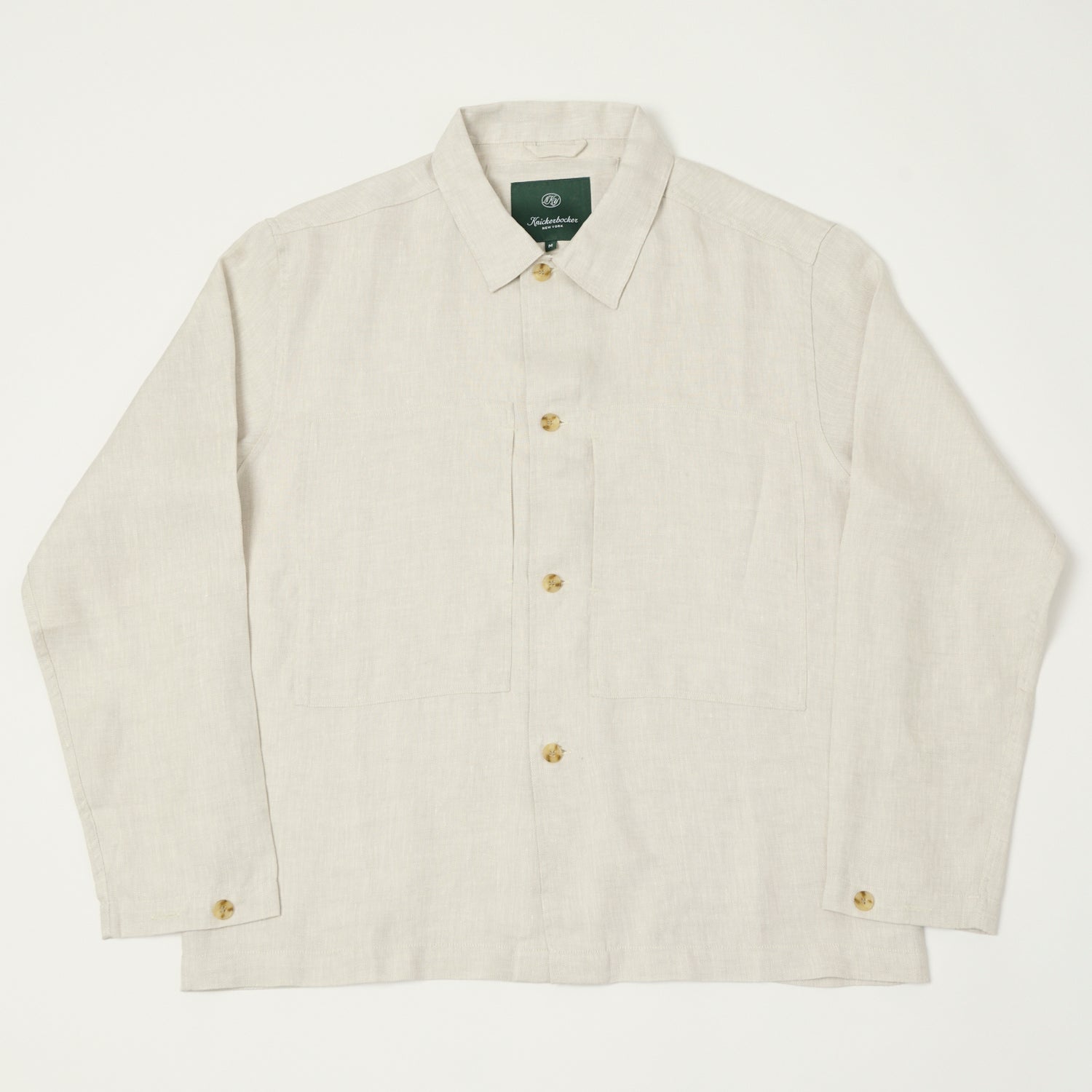 Knickerbocker Mafra Linen Overshirt - Taupe