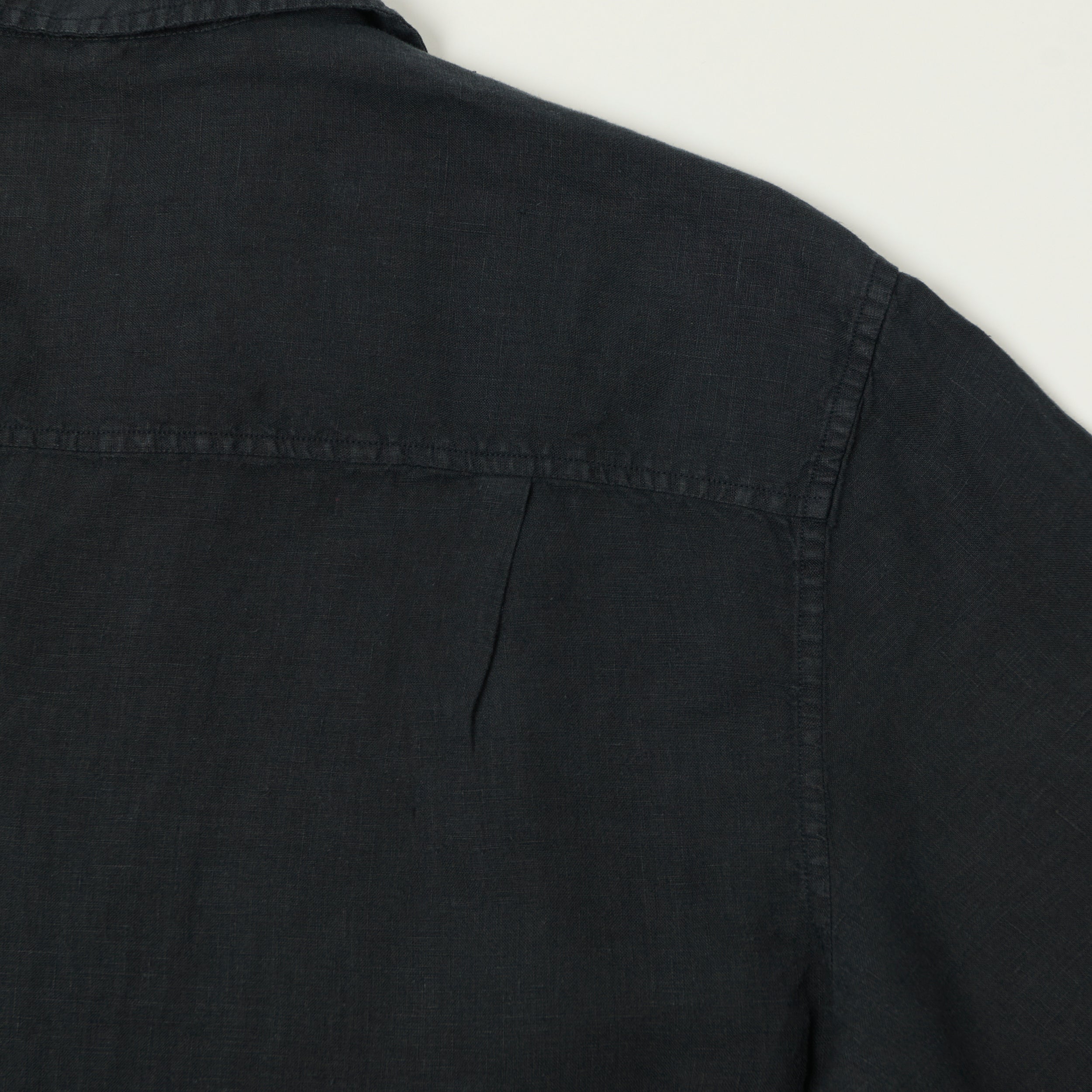 Knickerbocker 'Marina' Linen Camp Shirt - Black
