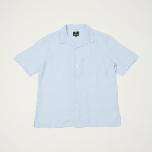 Knickerbocker 'Marina' Linen Camp Shirt - Sky